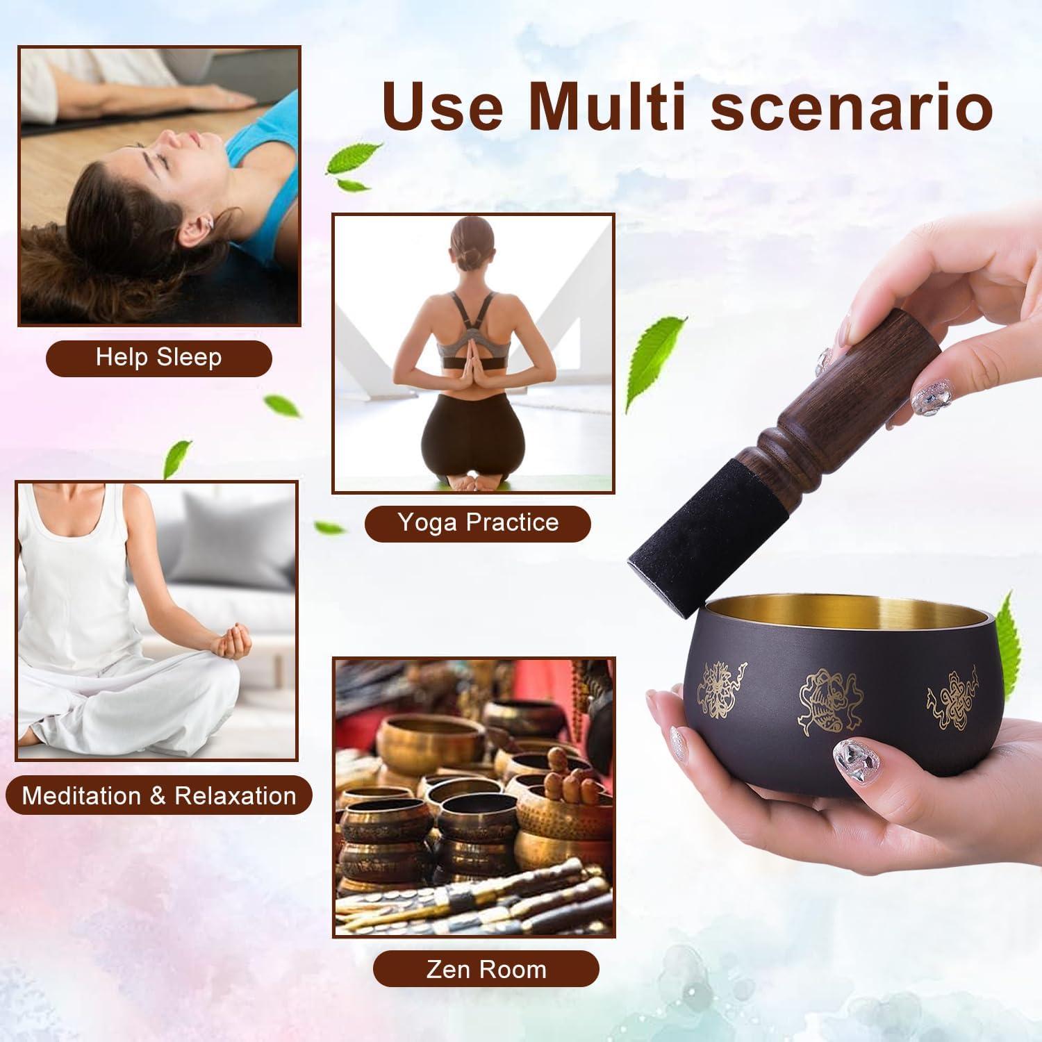 Juego de Cuencos Cantores Tibetanos Vilosa 13.2 cm - Hecho a Mano