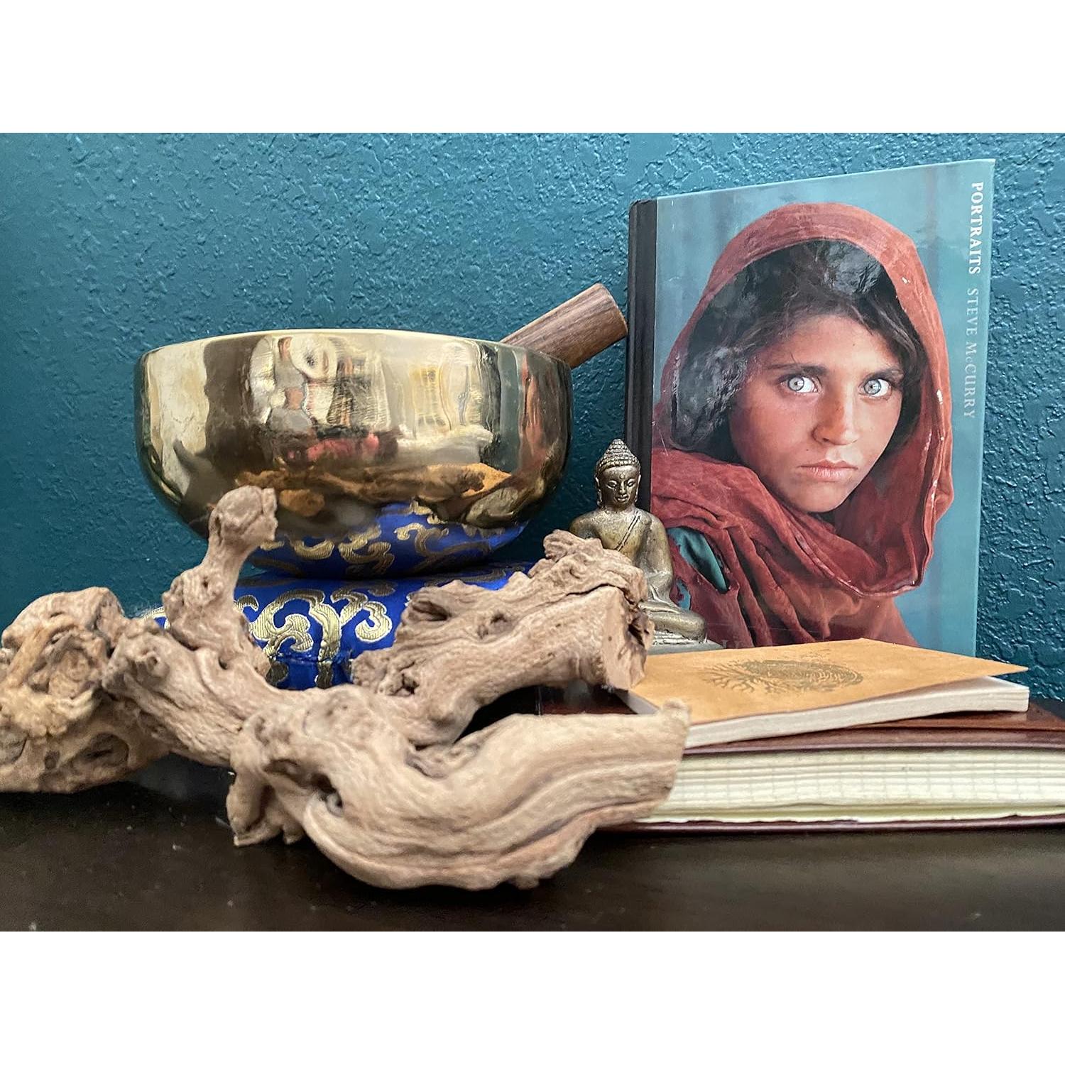 Cuenco Cantor Tibetano Ohm 6.5" Bronce Puro Atardecer