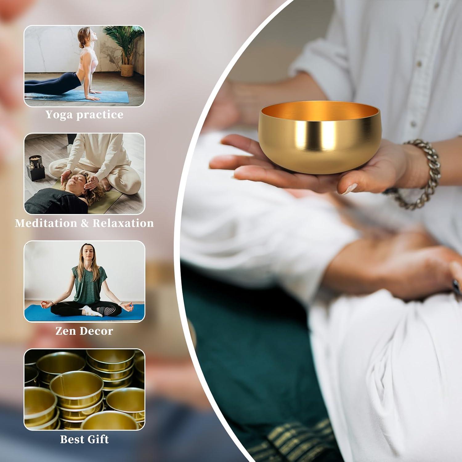 Juego de Cuencos Cantores Tibetanos Lemofuta 10.16 cm para Meditación