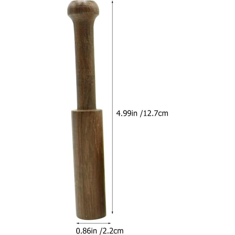 Mazo de Cuenco Cantante COHEALI 2 Piezas Madera 12.7 cm