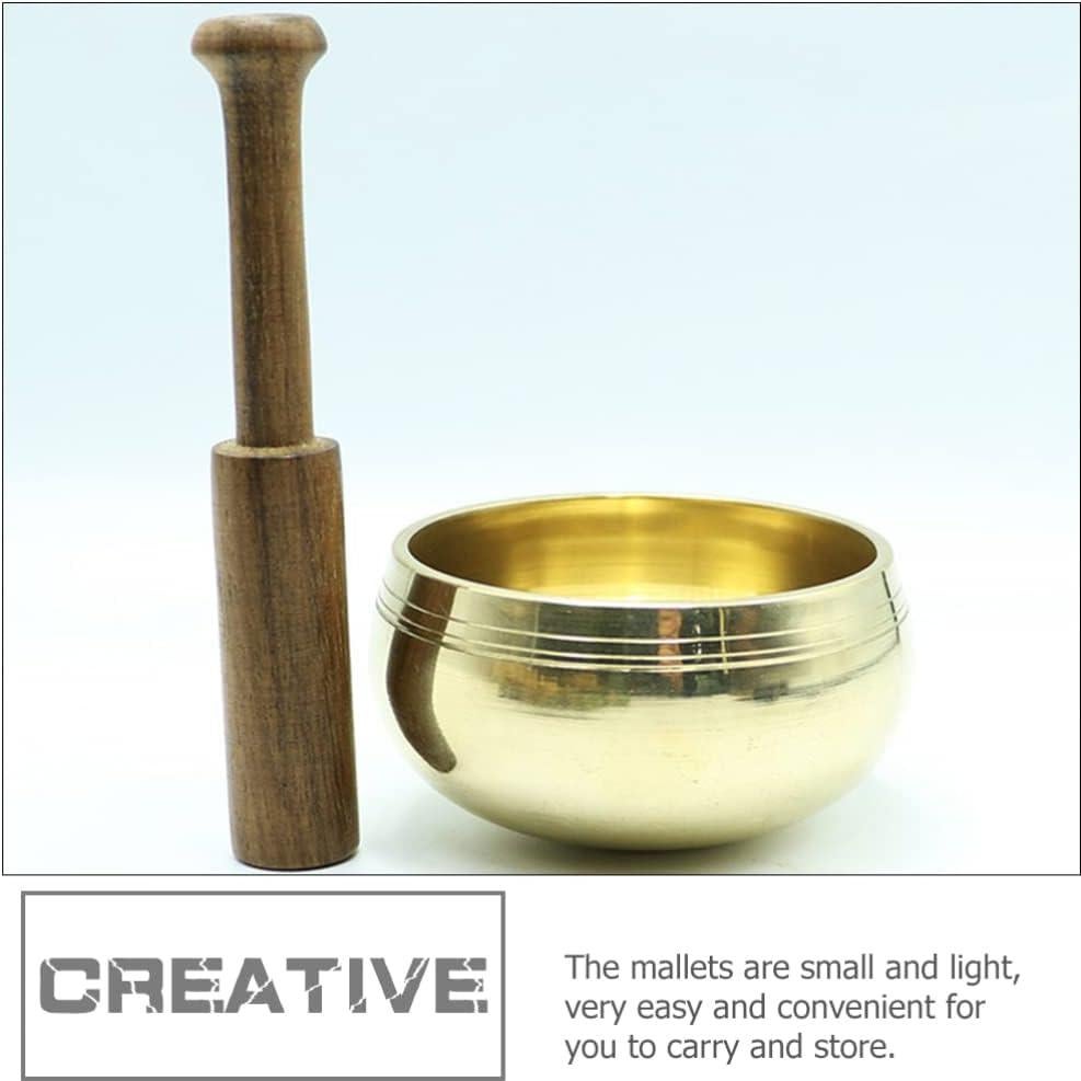 Mazo de Cuenco Cantante COHEALI 2 Piezas Madera 12.7 cm