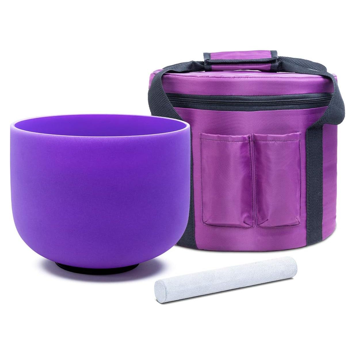 Tazón de Canto de Cristal KVKA 20 cm Nota B Chakra Corona