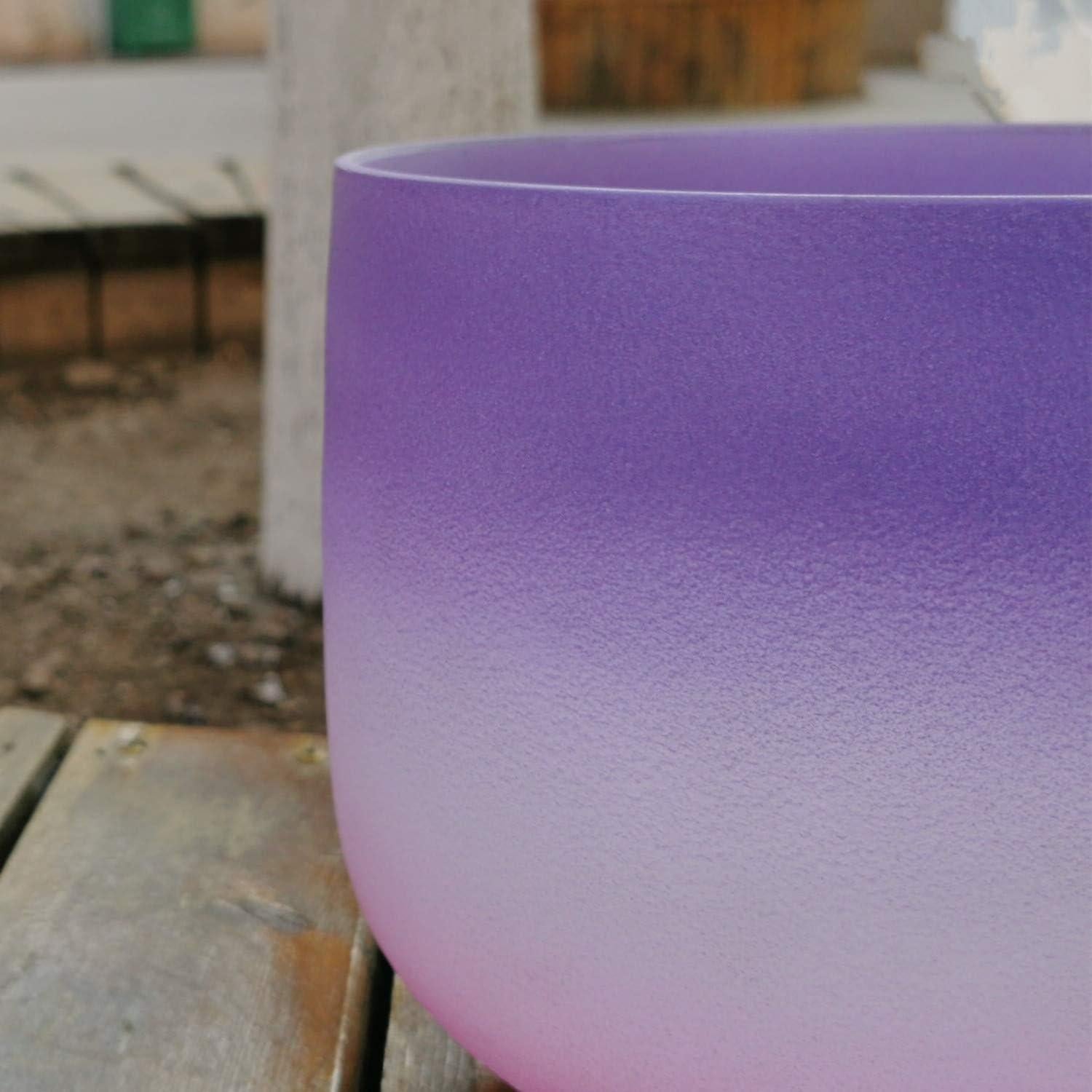 Tazón Cantante de Cuarzo KVKA 20 cm Nota B Chakra Corona