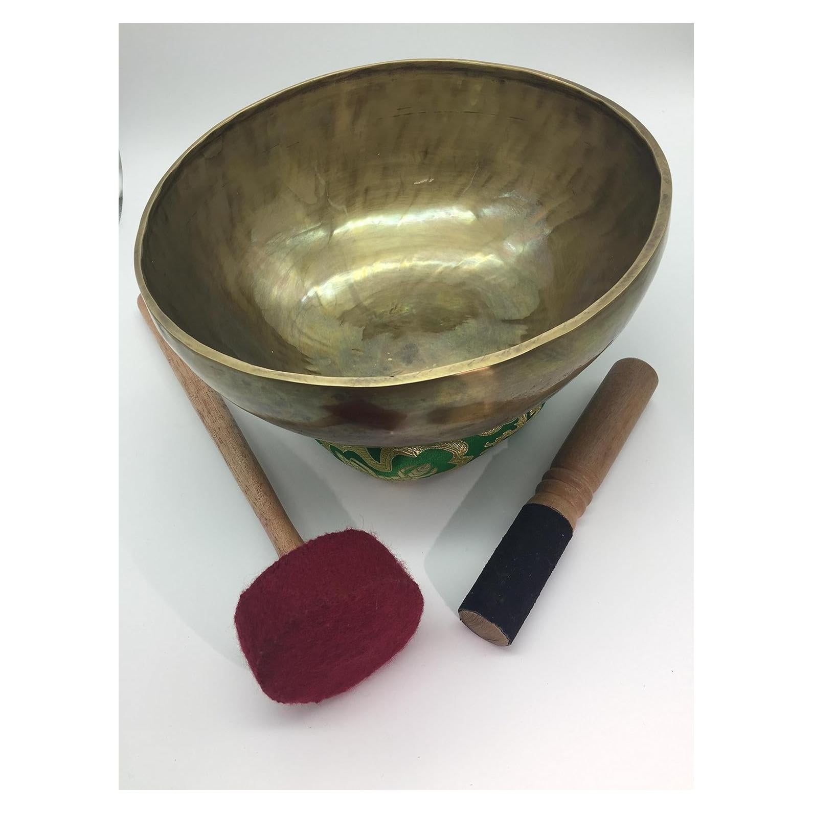 Tazón de Canto Tibetano Hecho a Mano Shambhala 25.4 cm