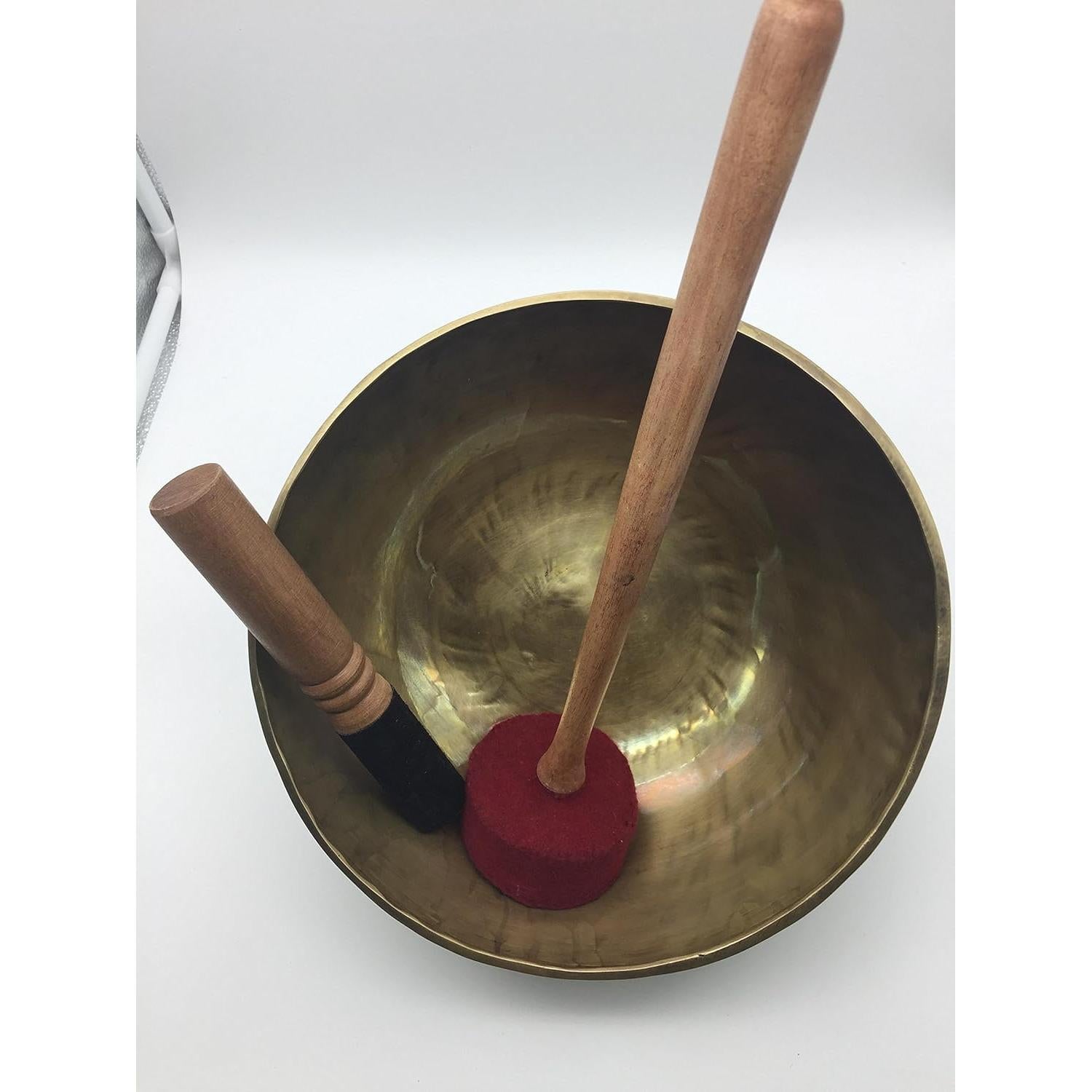 Tazón de Canto Tibetano Hecho a Mano Shambhala 25.4 cm