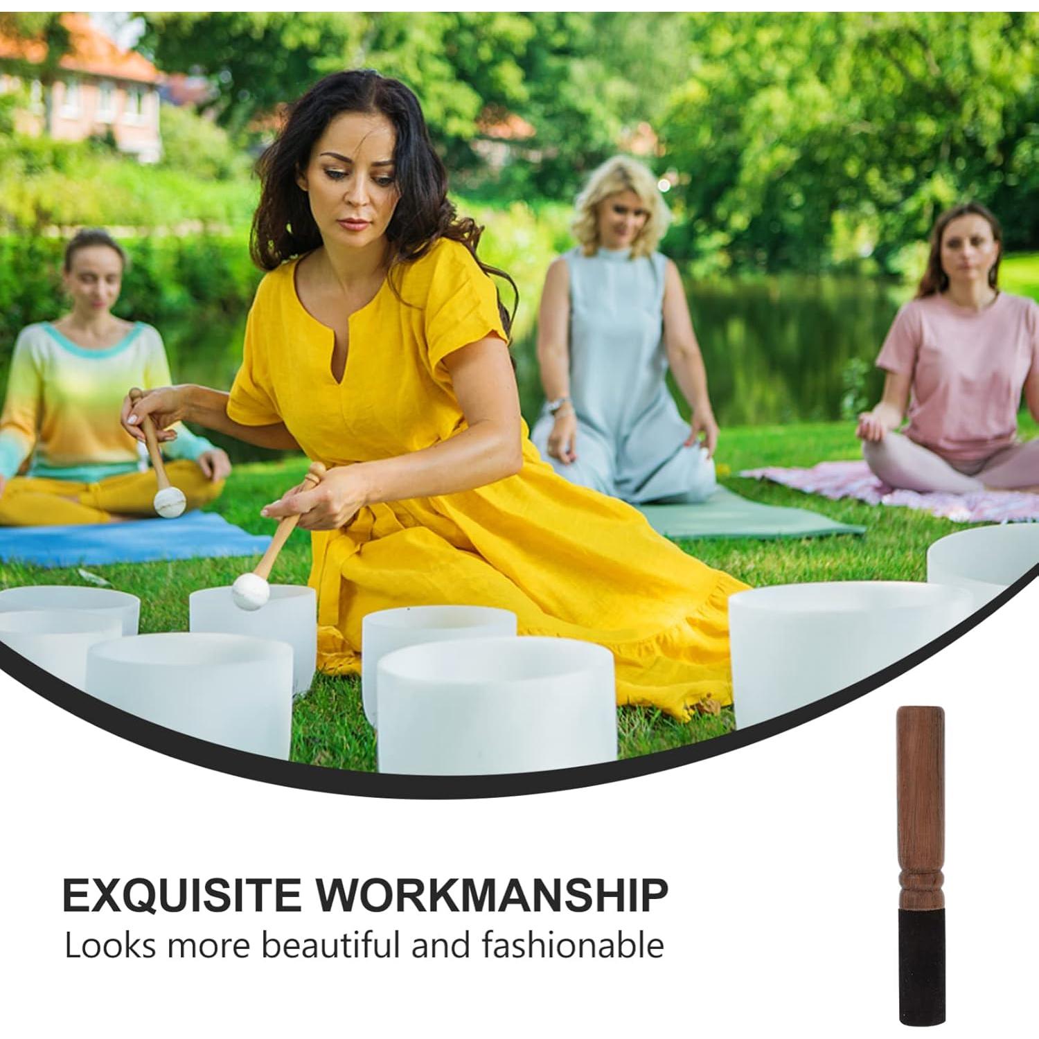 Mazo de Cuenco Cantante de Madera ARTIBETTER 13cm para Meditación