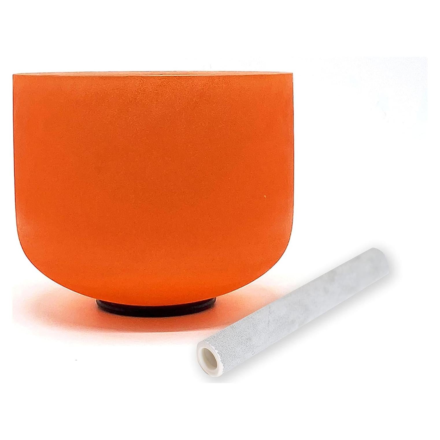 Cuenco Cantante de Cuarzo Naranja TAIFENG 20.32 cm Templado