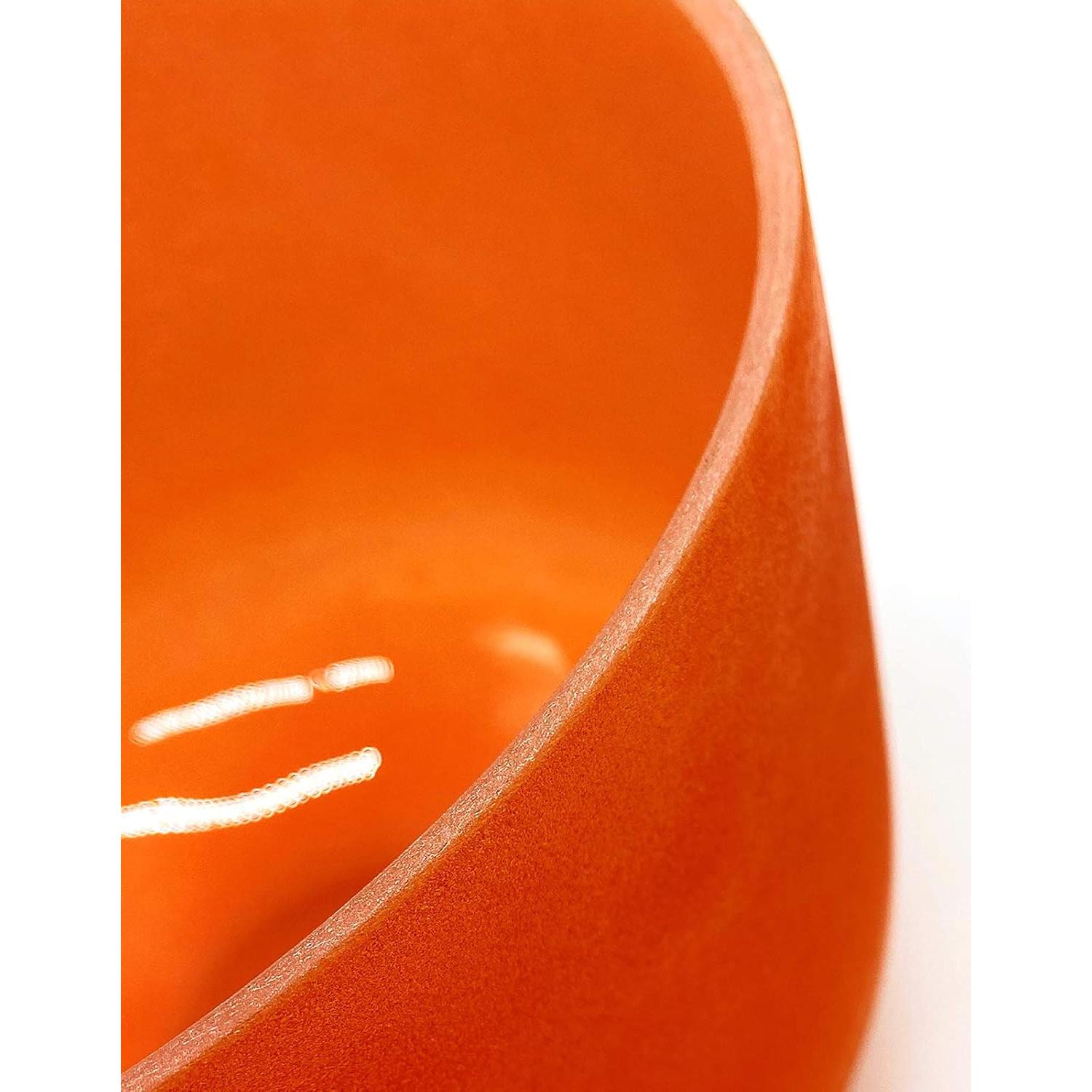 Cuenco Cantante de Cuarzo Naranja TAIFENG 20.32 cm Templado