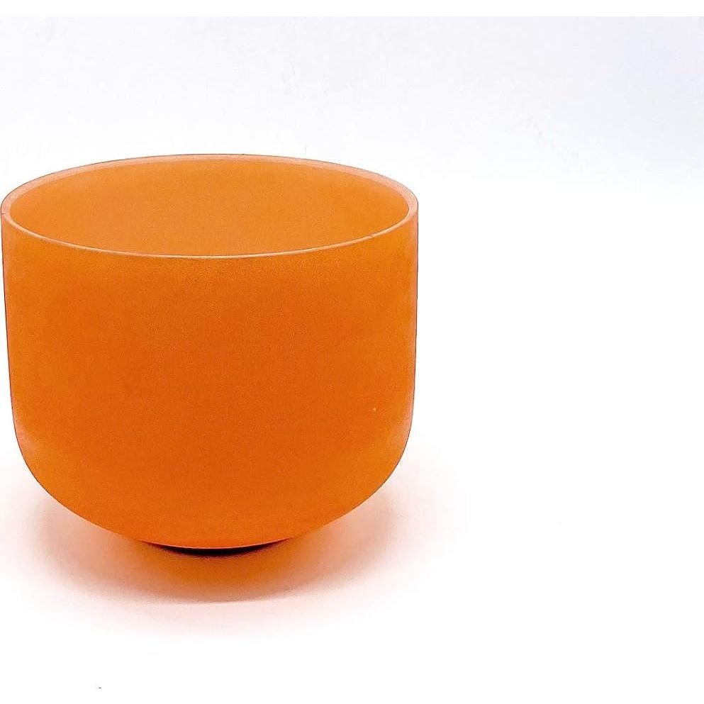 Cuenco Cantante de Cuarzo Naranja TAIFENG 20.32 cm Templado