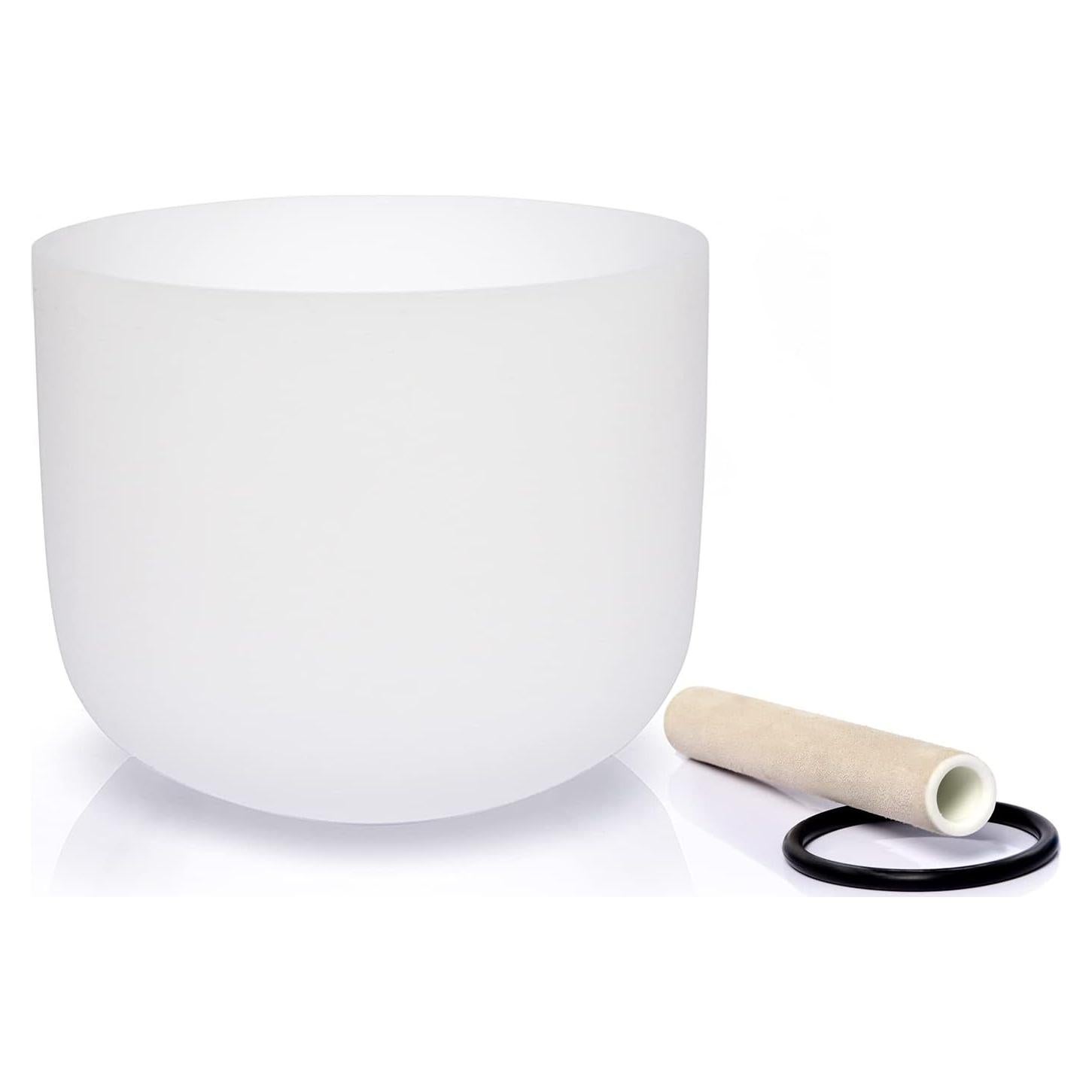 Cuenco de Cristal Cantante Frosted FUCHU 20.32 cm Chakra Solar