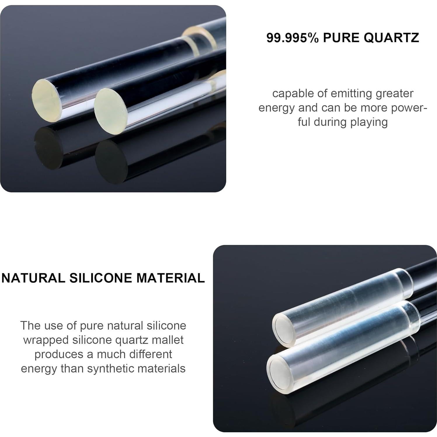 Mazo de Canto TOPFUND de Silicona y Cuarzo 17.78 cm