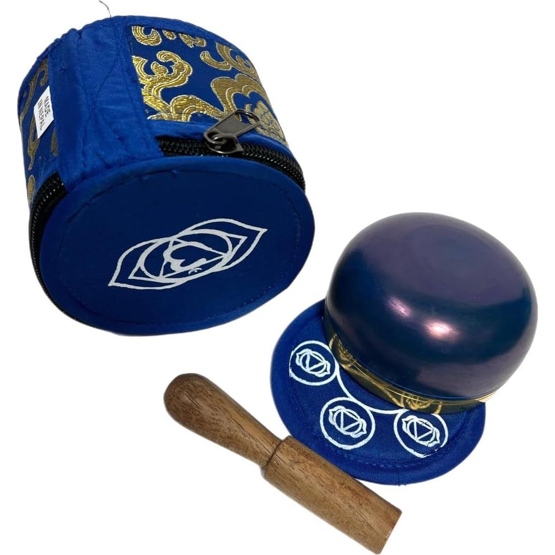 Tazón de Canto Chakra de la Garganta 7.62 cm para Meditación