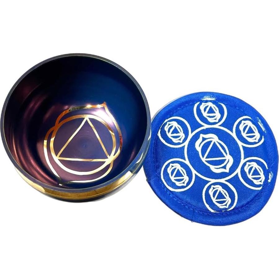 Tazón de Canto Chakra de la Garganta 7.62 cm para Meditación