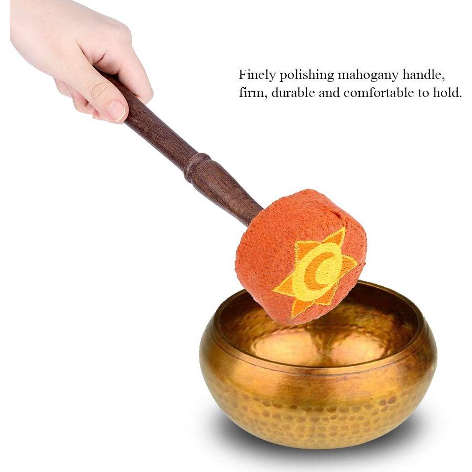 Mazo de Madera Dura ZJchao con Fieltro para Tazón Cantante