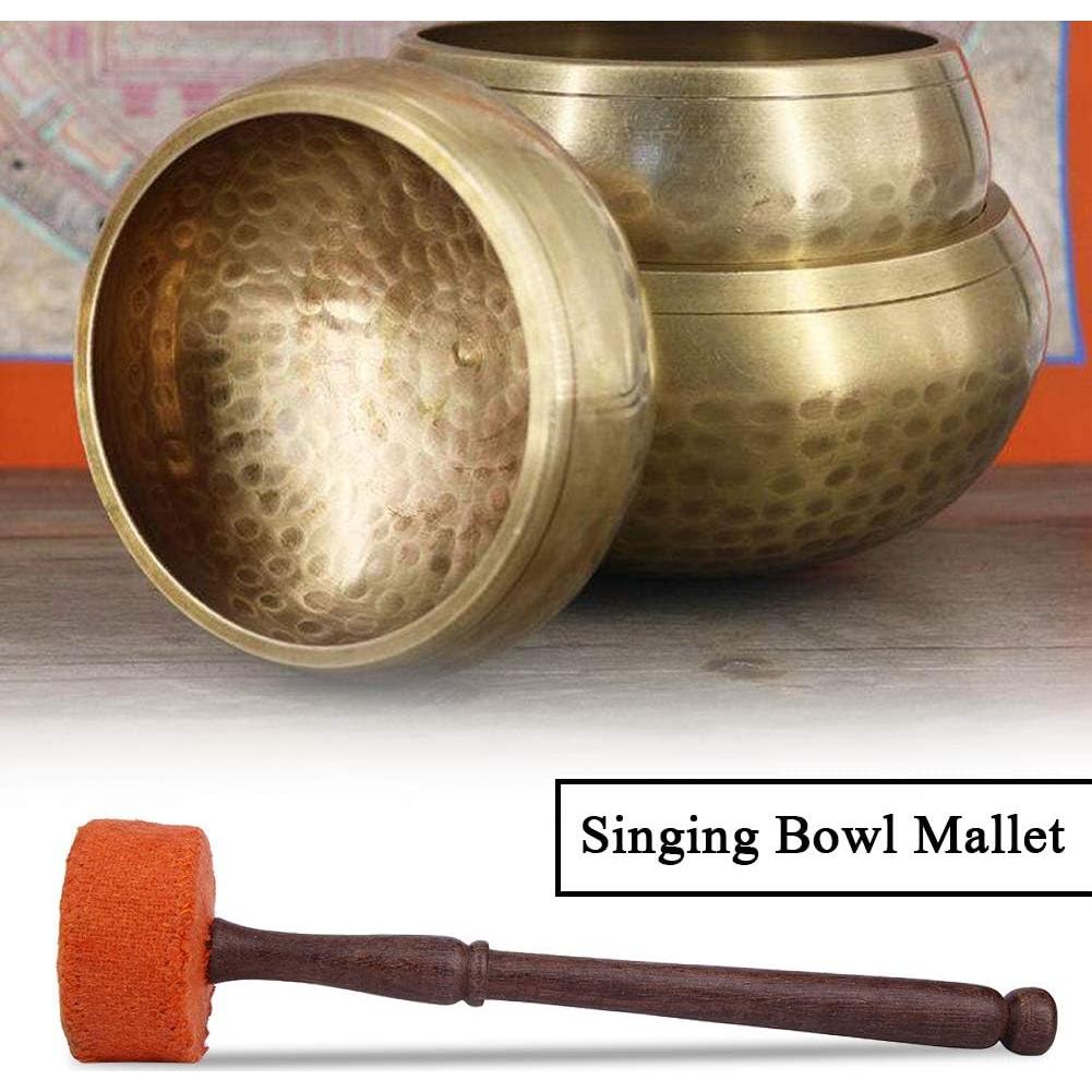 Mazo de Madera Dura ZJchao con Fieltro para Tazón Cantante