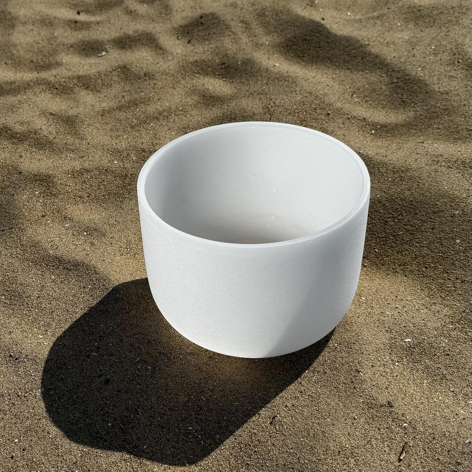 Cuenco de Cuarzo 417Hz Chakra Zeal 20cm con Martillo y O-ring