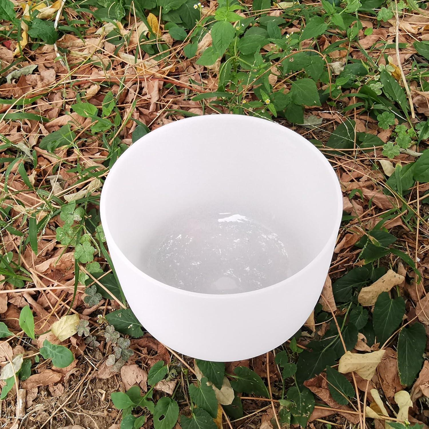 Cuenco de Cuarzo 417Hz Chakra Zeal 20cm con Martillo y O-ring