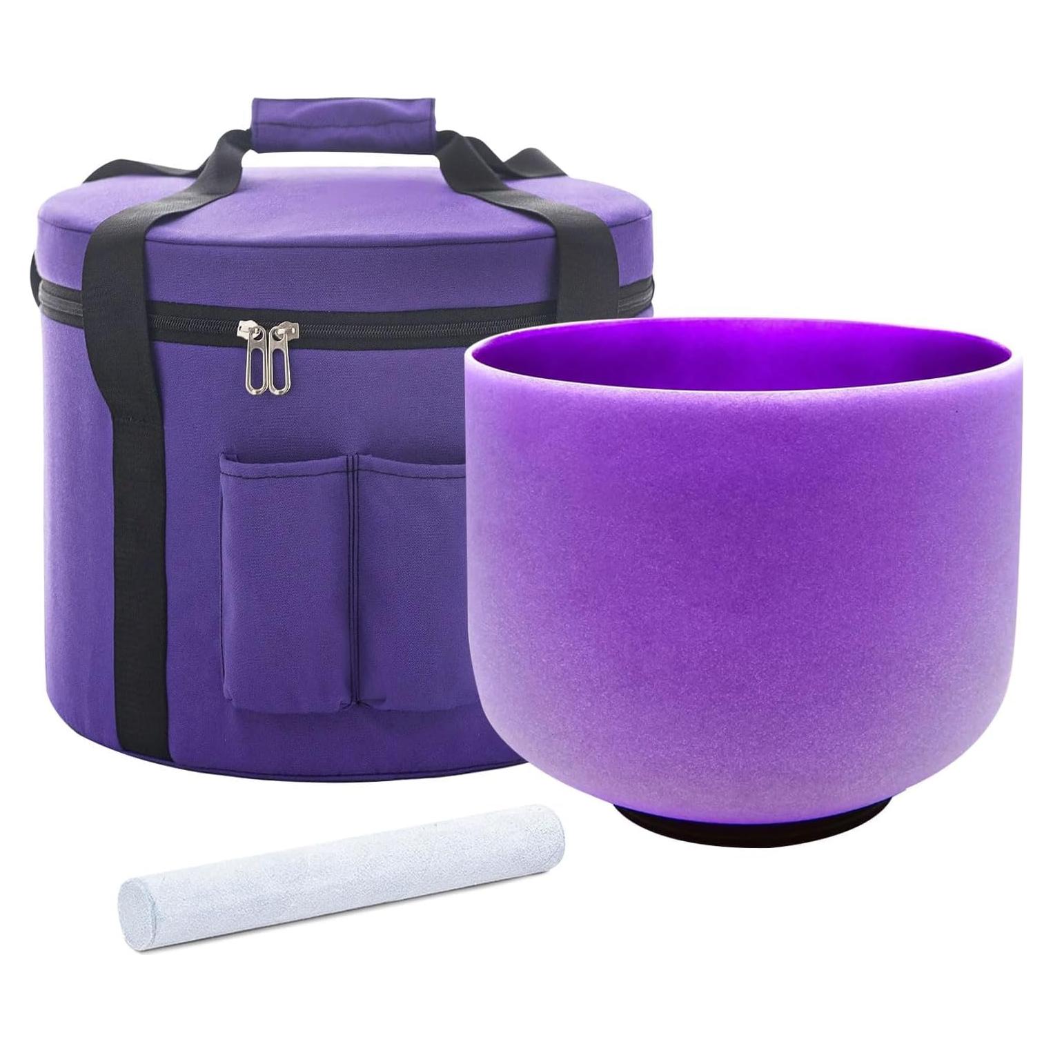 Tazón de Canto de Cristal 20.32 cm Hye-eun Chakra Corona