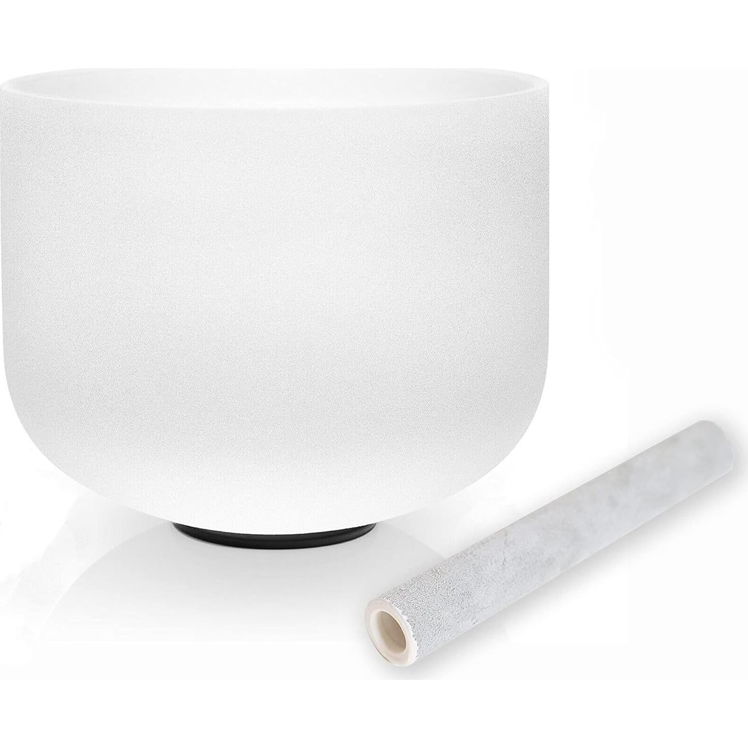 Tazón de Canto de Cuarzo TAIFENG 20.32 cm Nota D Chakra