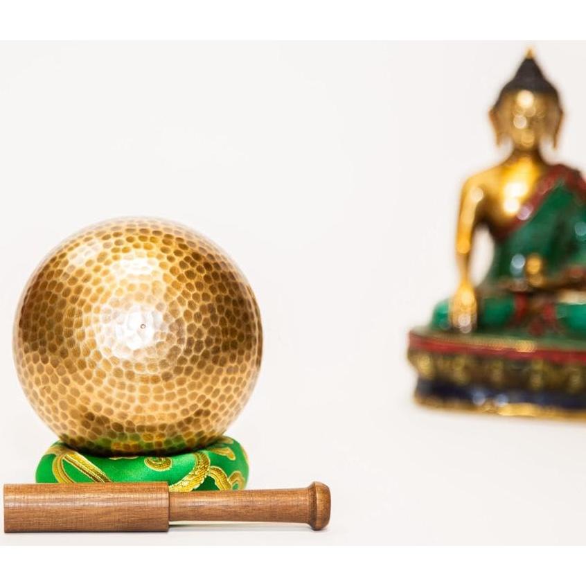 Juego de Cuencos Tibetanos Dharma Guru 8 cm Bronce