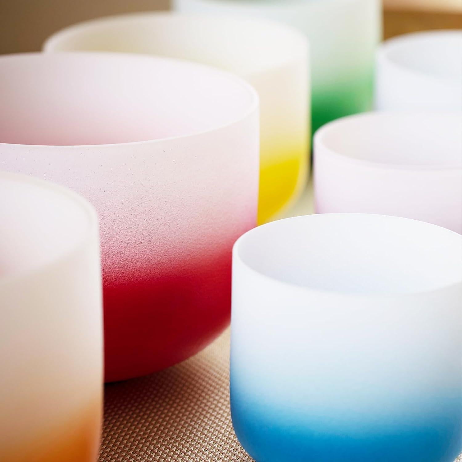 Juego de Cuencos de Canto de Cristal 7 Piezas 432Hz Hye-eun