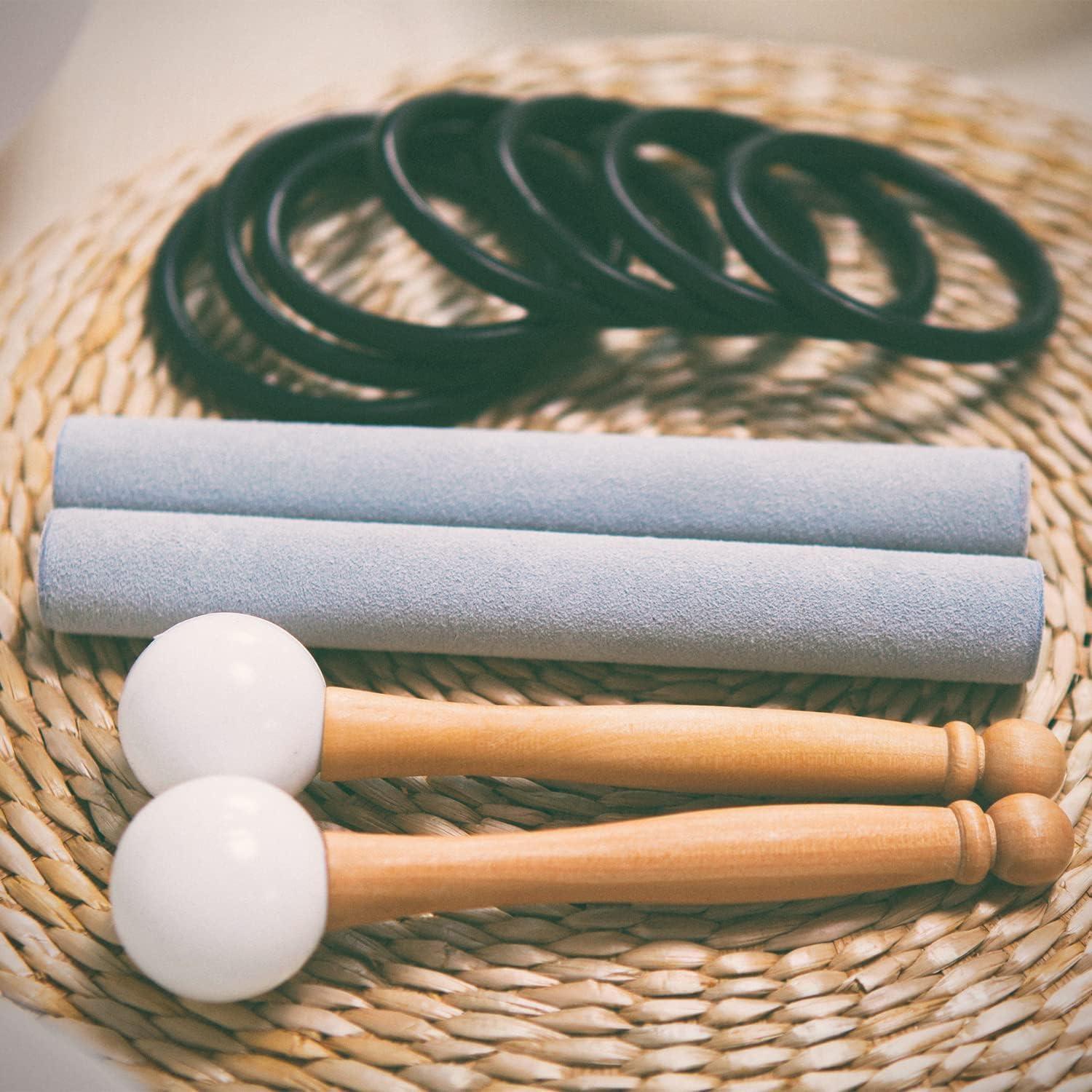 Juego de Cuencos de Canto de Cristal 7 Piezas 432Hz Hye-eun