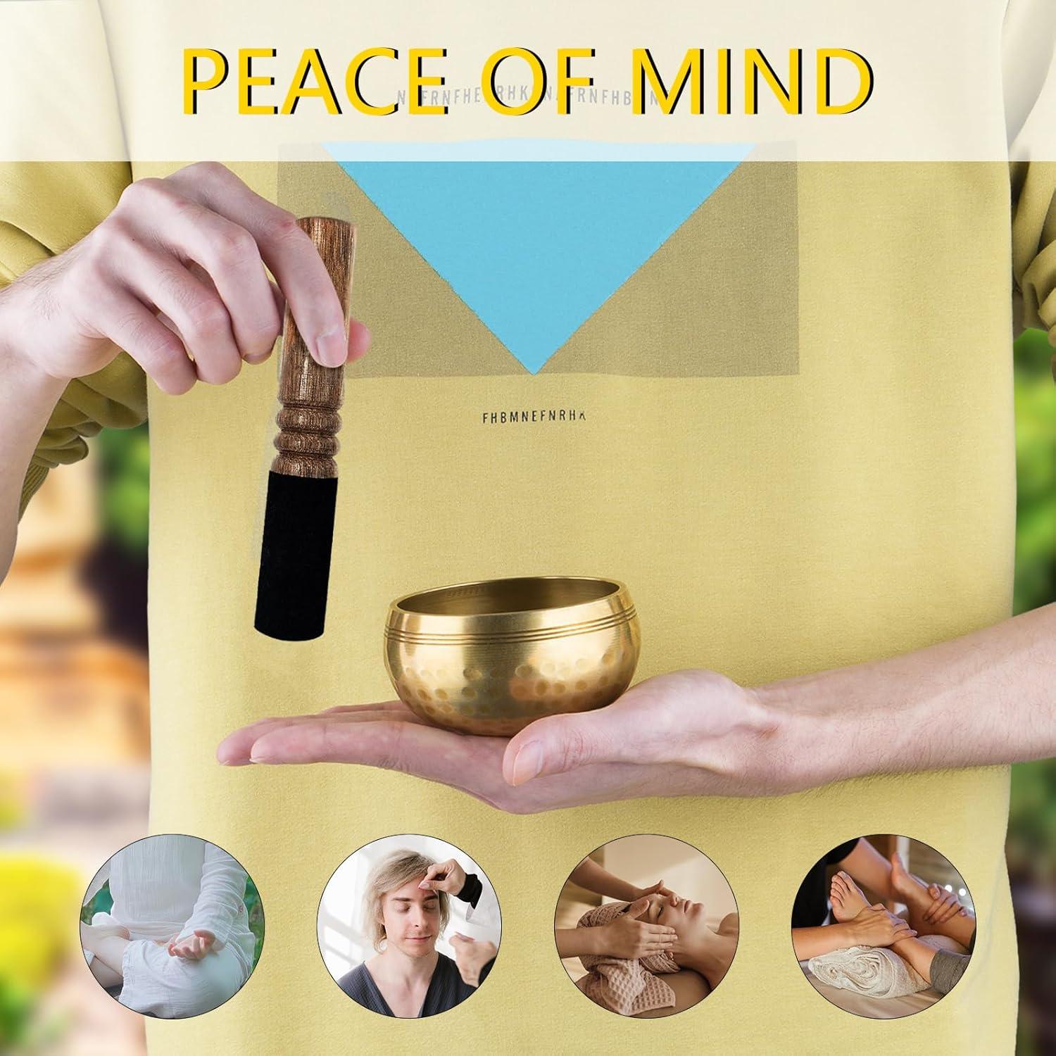 Juego de Cuencos Cantores Tibetanos Musiin - Hecho a Mano para Meditación