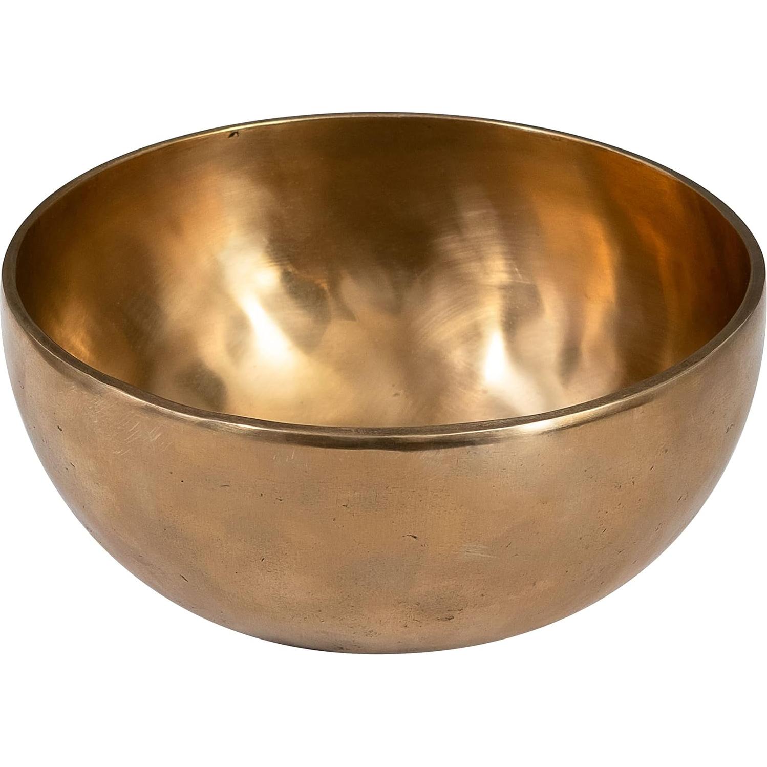 Tazón Cantante Tibetano de Latón Sela 22.1 cm con Mazo y Bolsa