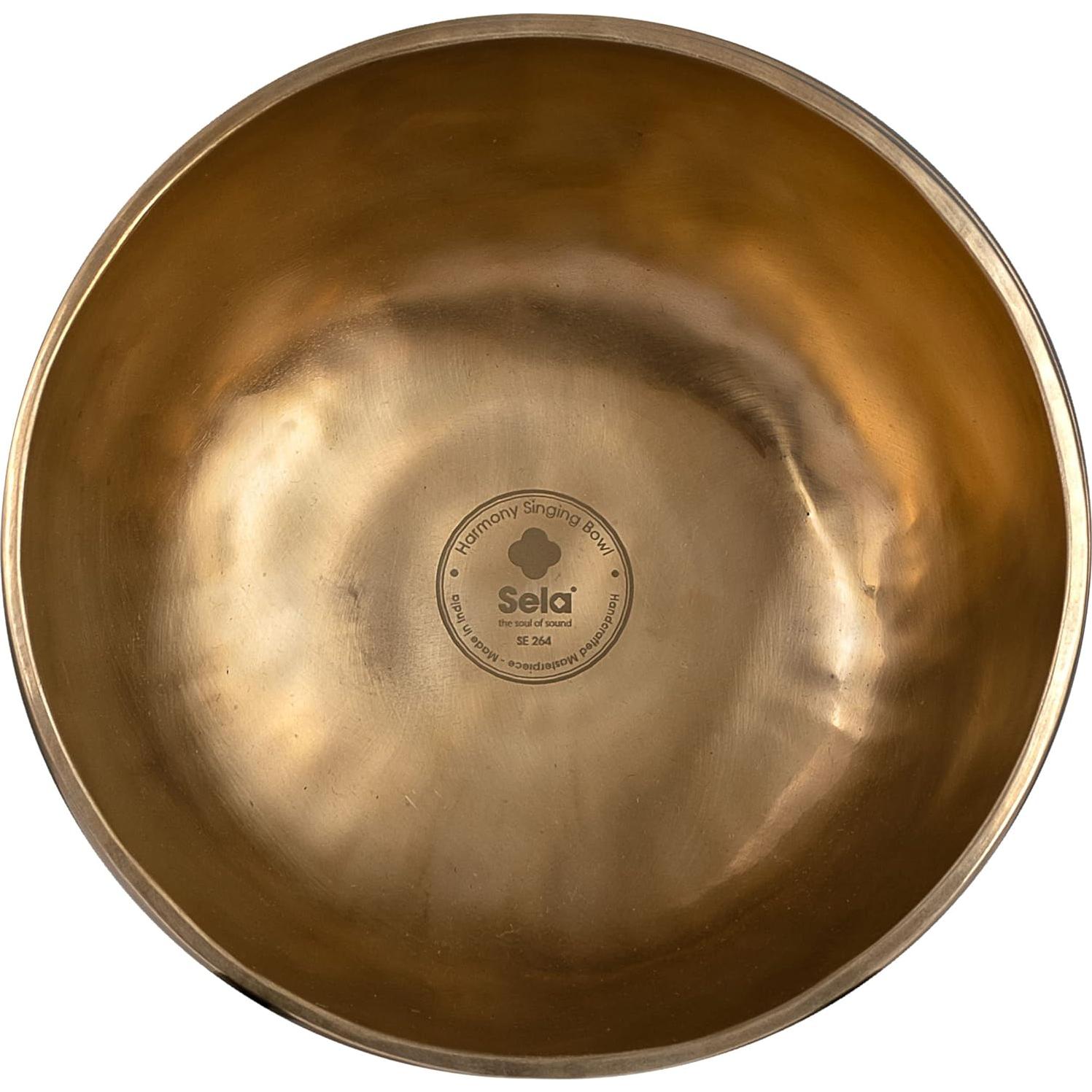 Tazón Cantante Tibetano de Latón Sela 22.1 cm con Mazo y Bolsa