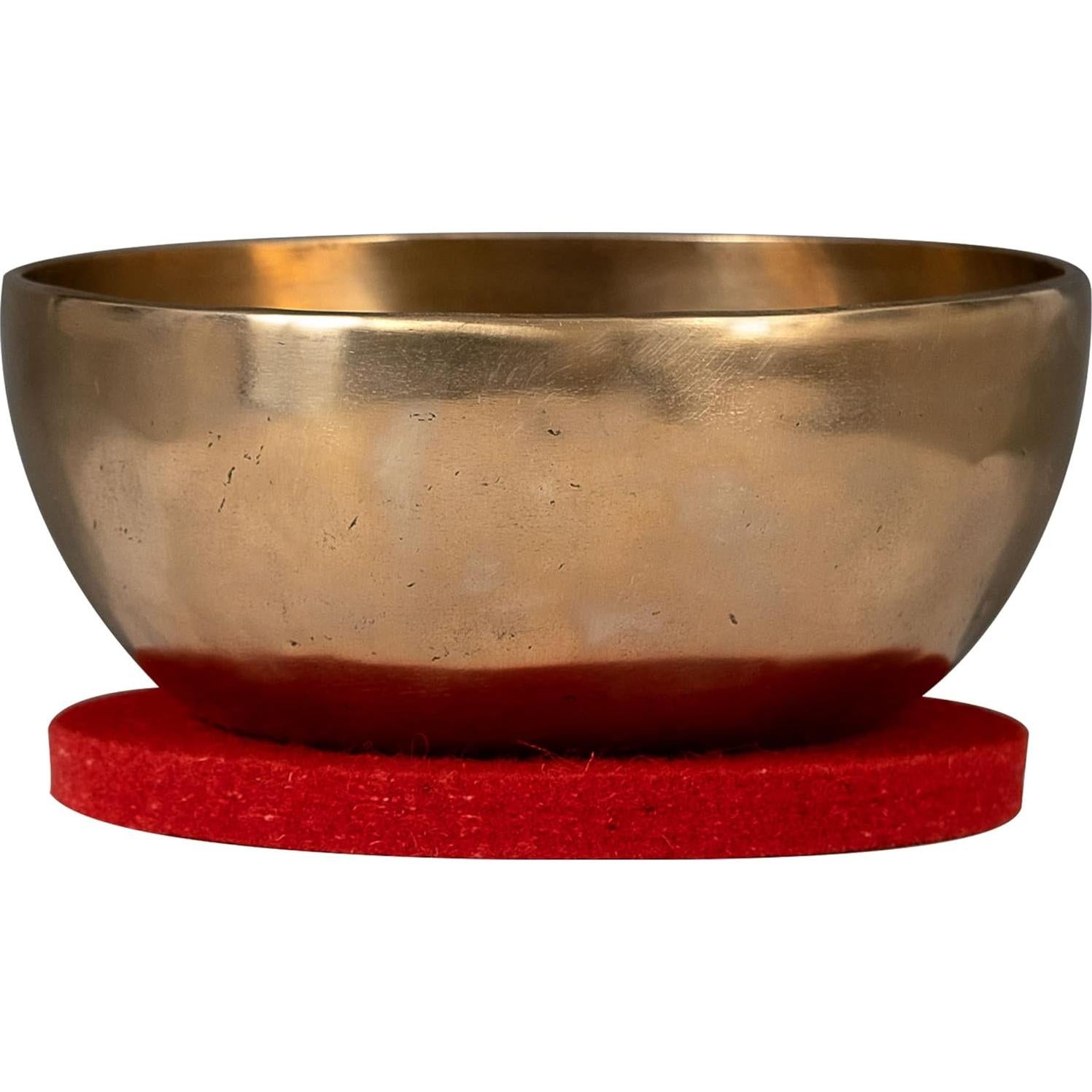 Tazón Cantante Tibetano de Latón Sela 22.1 cm con Mazo y Bolsa