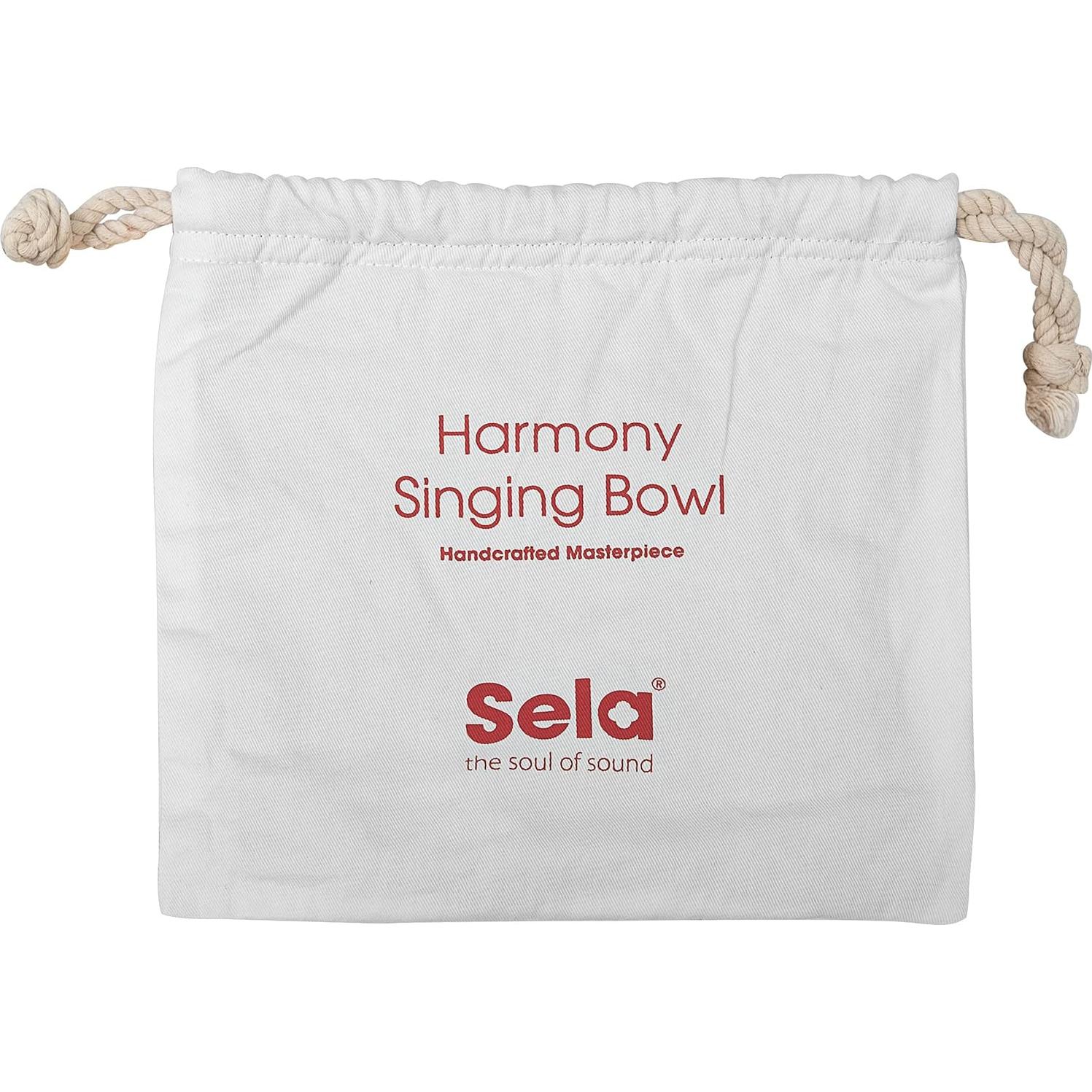 Tazón Cantante Tibetano de Latón Sela 22.1 cm con Mazo y Bolsa