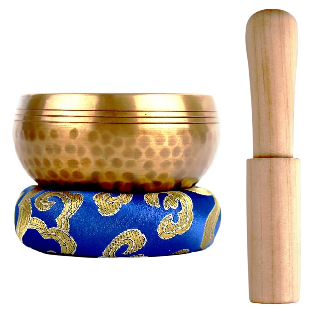 Cuenco Cantor Tibetano Kviceo 8 cm Hecho a Mano para Meditación