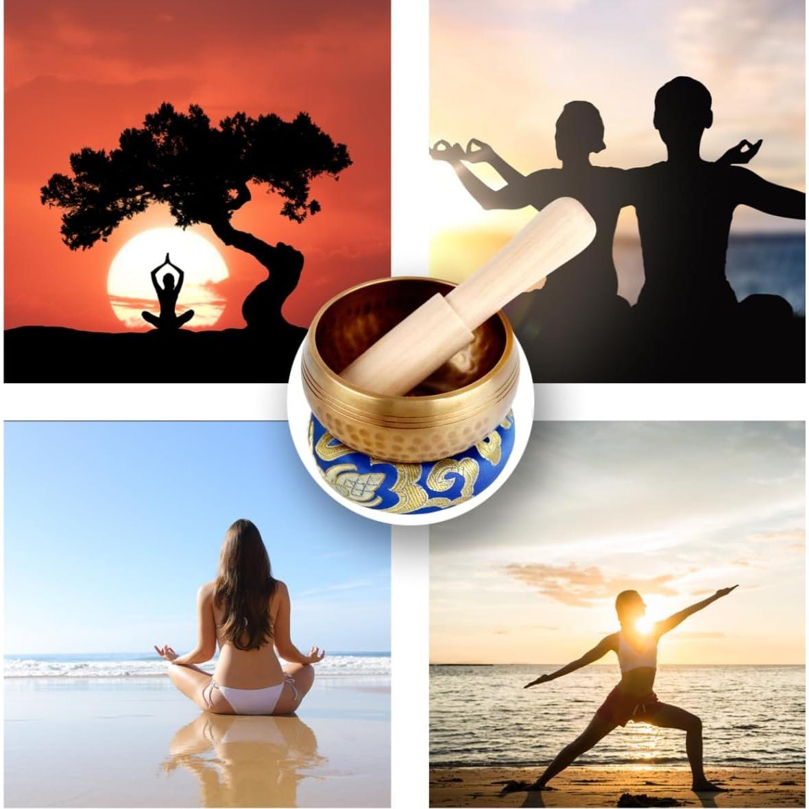 Cuenco Cantor Tibetano Kviceo 8 cm Hecho a Mano para Meditación