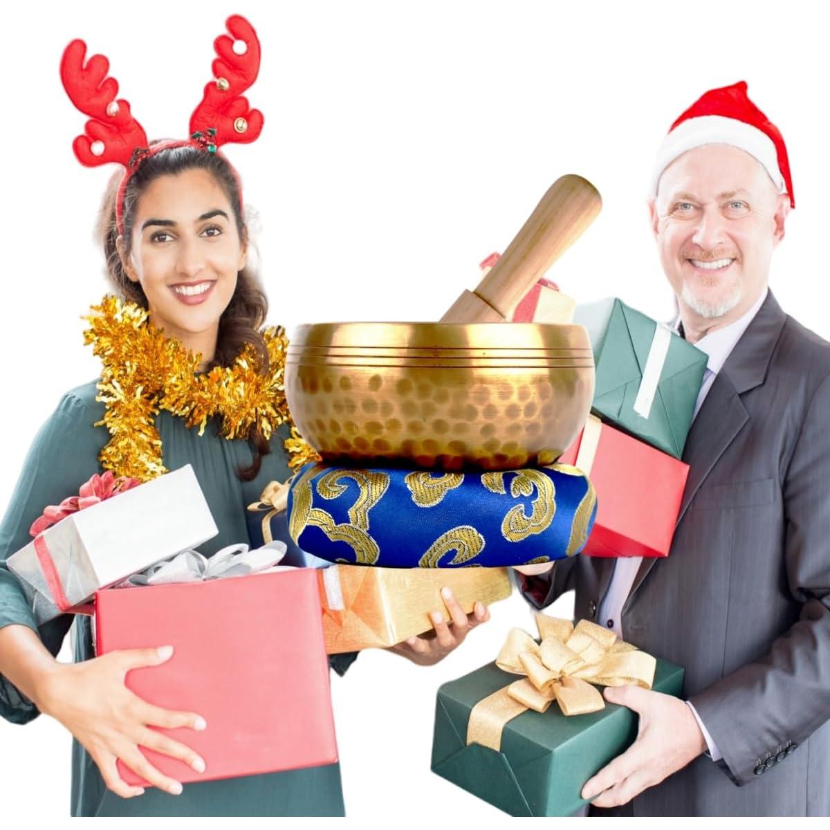 Cuenco Cantor Tibetano Kviceo 8 cm Hecho a Mano para Meditación