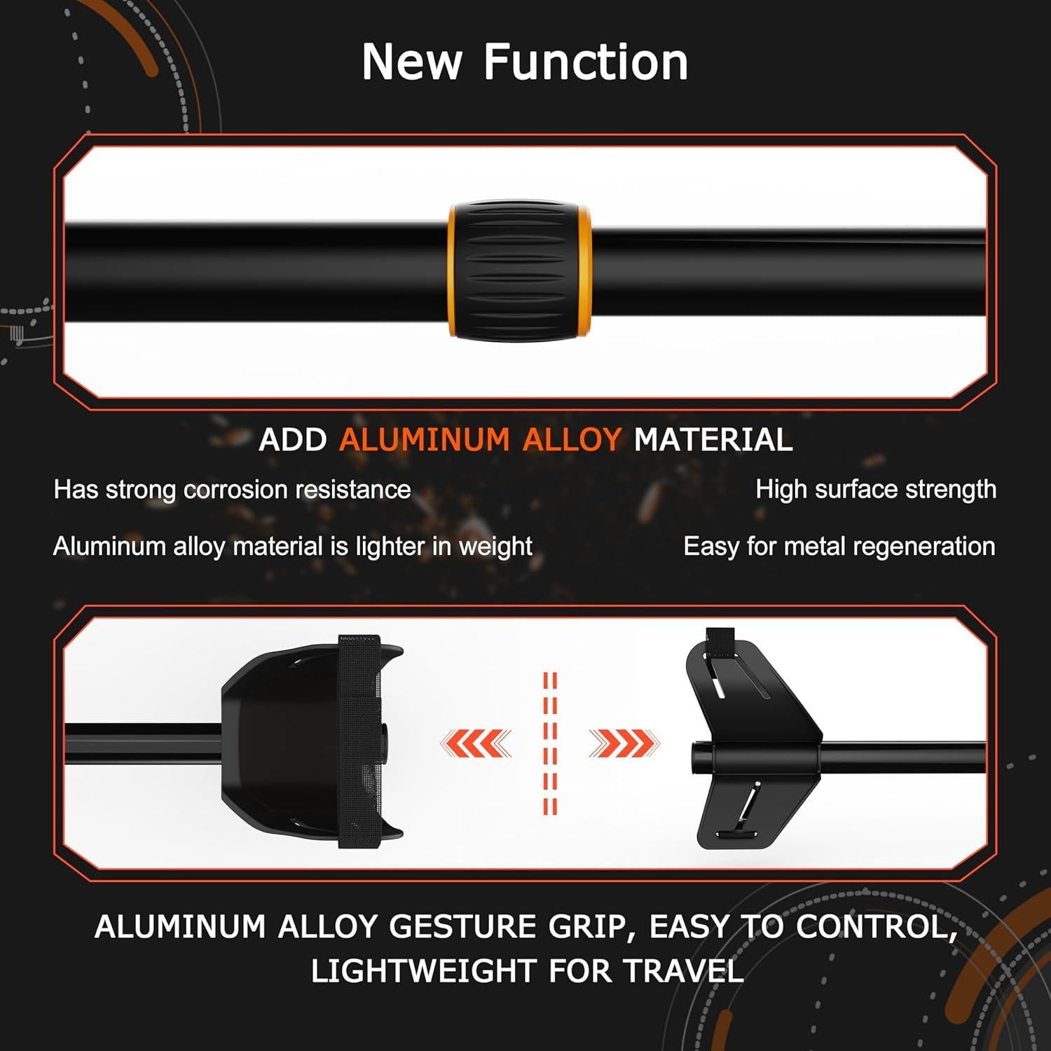 Detector de Metales WOOTOOR WT 5 Modos Pantalla LED 2,84 kg
