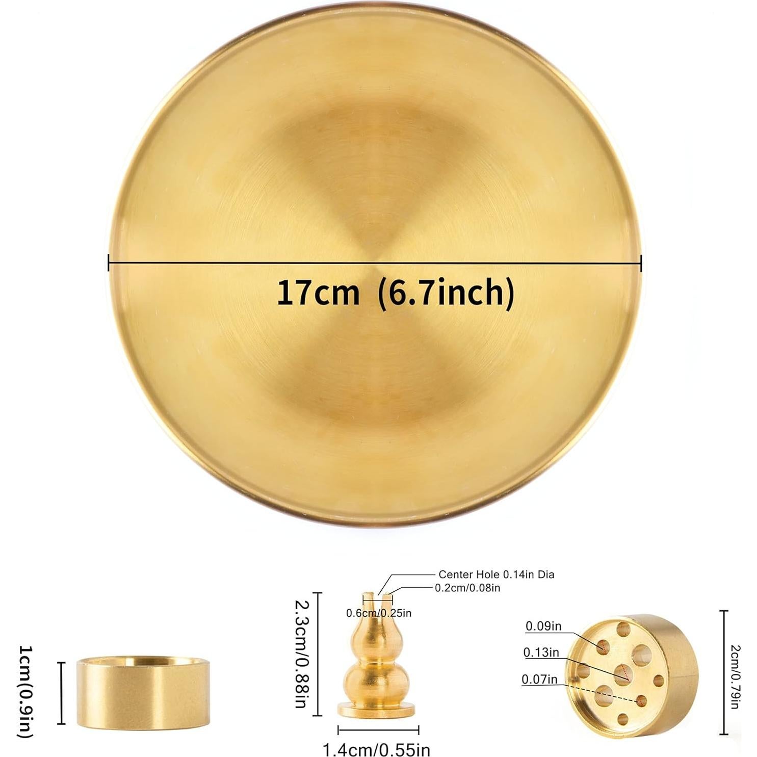 Quemador de Incienso 3 en 1 OSOPOLA Calabaza 17 cm Metal