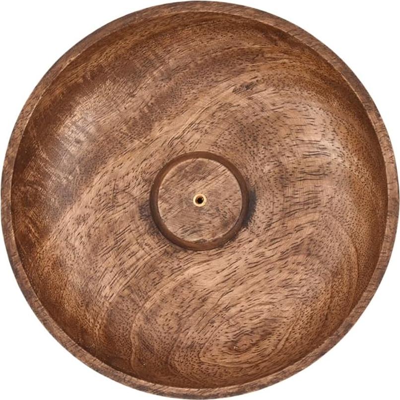 Soporte para Incienso EDHAS de Madera de Mango Redondo 12.7cm
