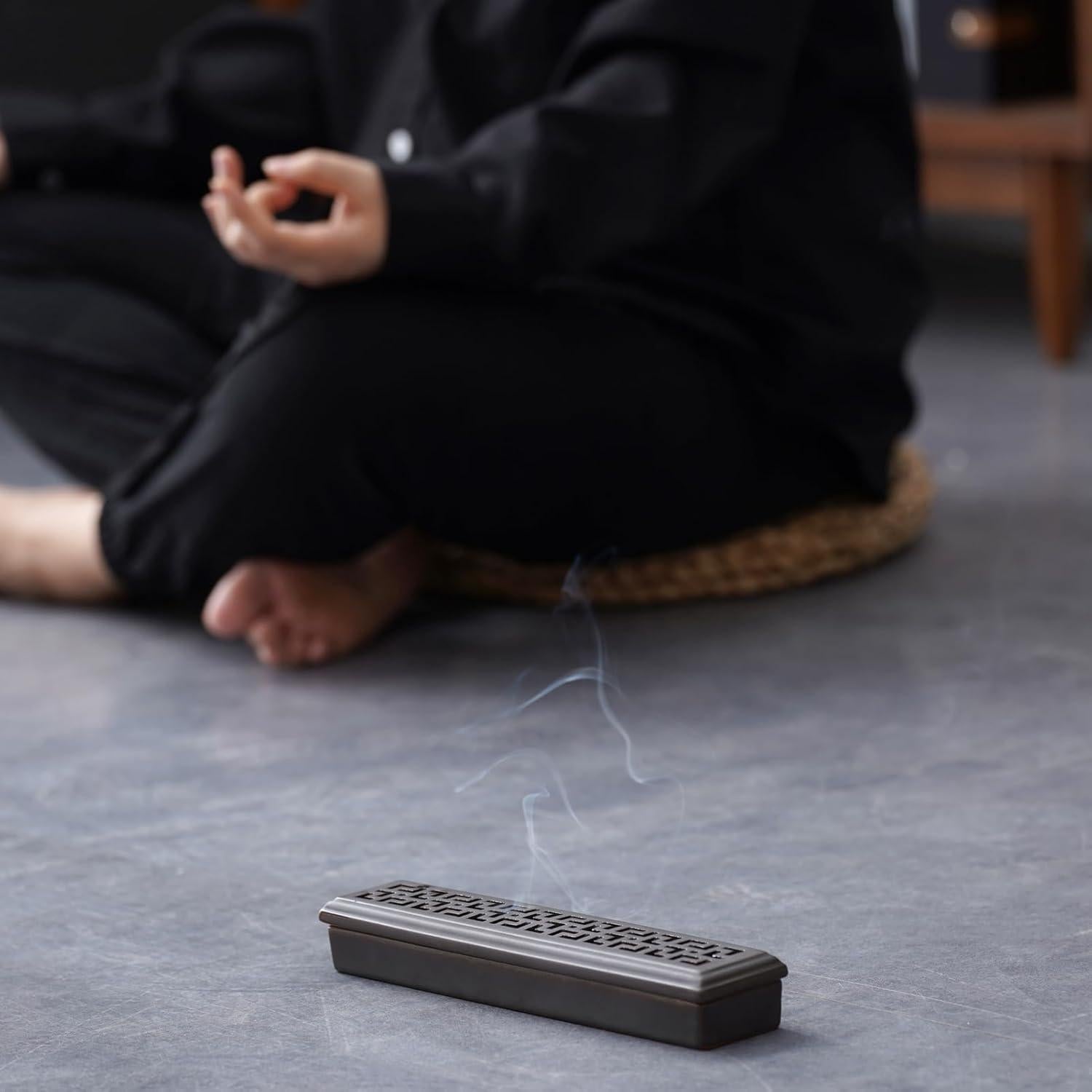 Soporte de Incienso Cerámica CEREMONIA 69cm Decoración Yoga