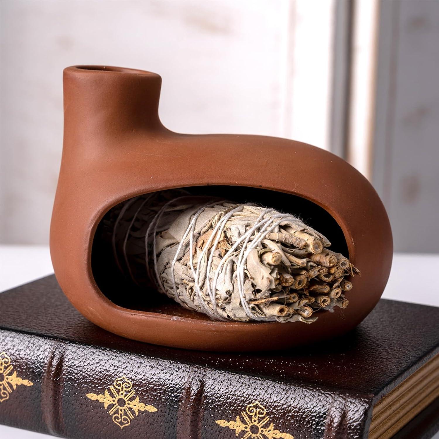 Soporte de Palo Santo MOUGIGI - Quemador de Incienso Terracota