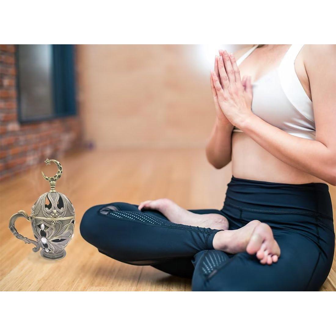 Soporte de Incienso en Cono Vintage Hourwof de Metal Bronce