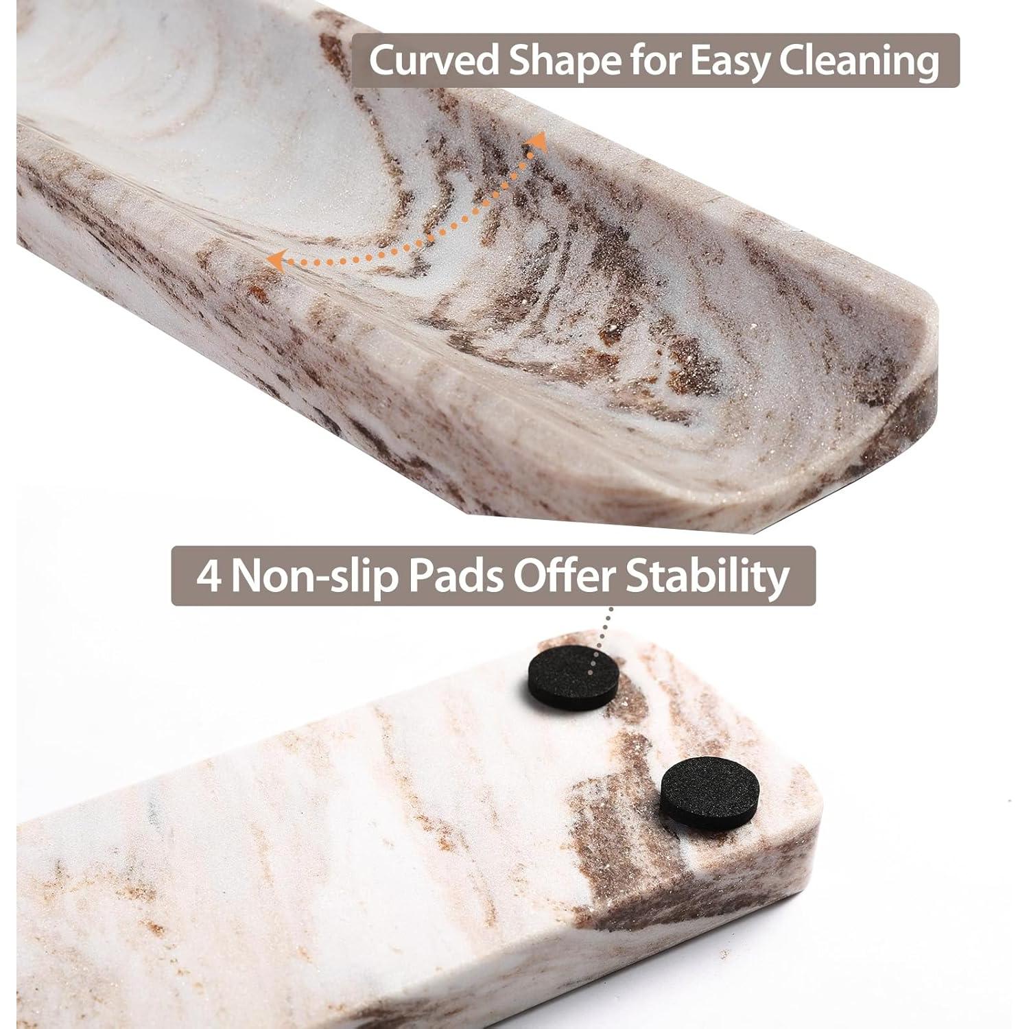 Soporte de Incienso de Mármol Italiano Koville Palissandro Classico