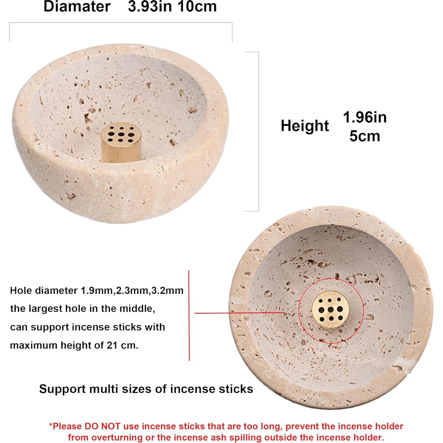 Soporte de Incienso SHICANGSHIYE de Piedra Caliza Hecho a Mano