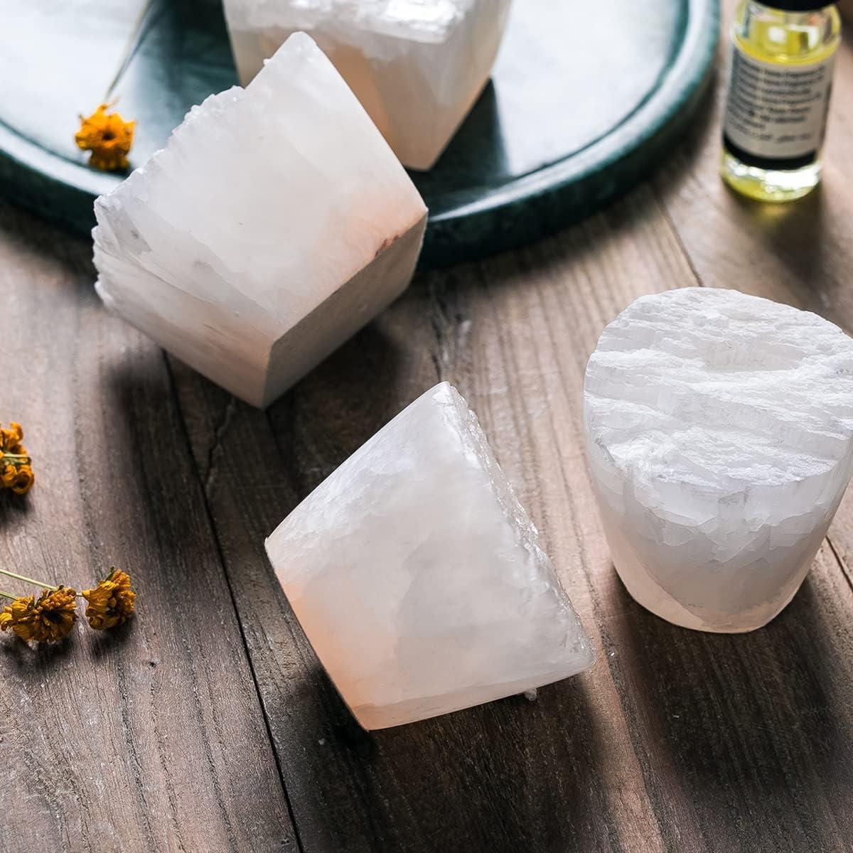 Difusor Pasivo de Aceite Esencial MIYA LIFE Selenita 8.13cm