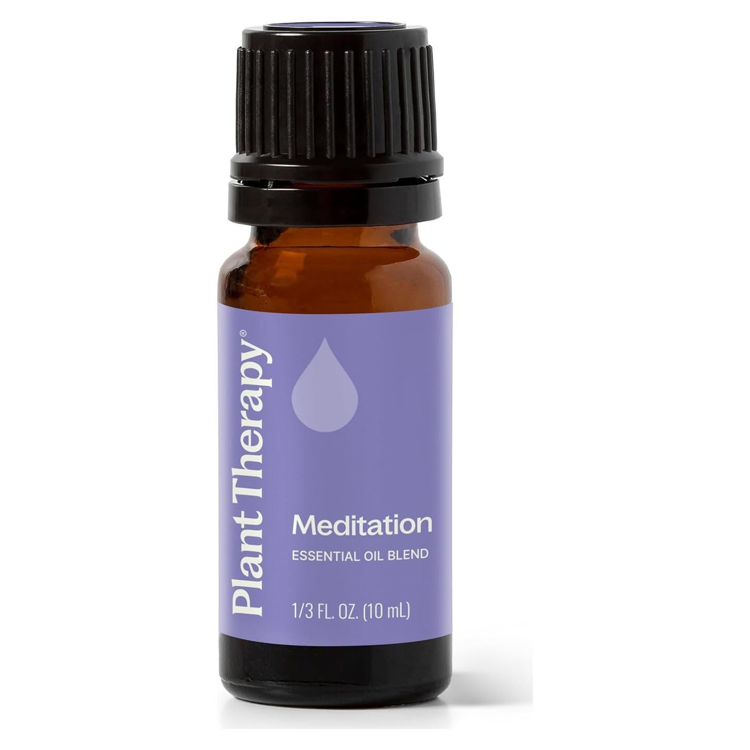 Plant Therapy Meditation Essential Oil Blend 10 mL (1/3 oz) 100% Pure, Undiluted, Therapeutic Grade