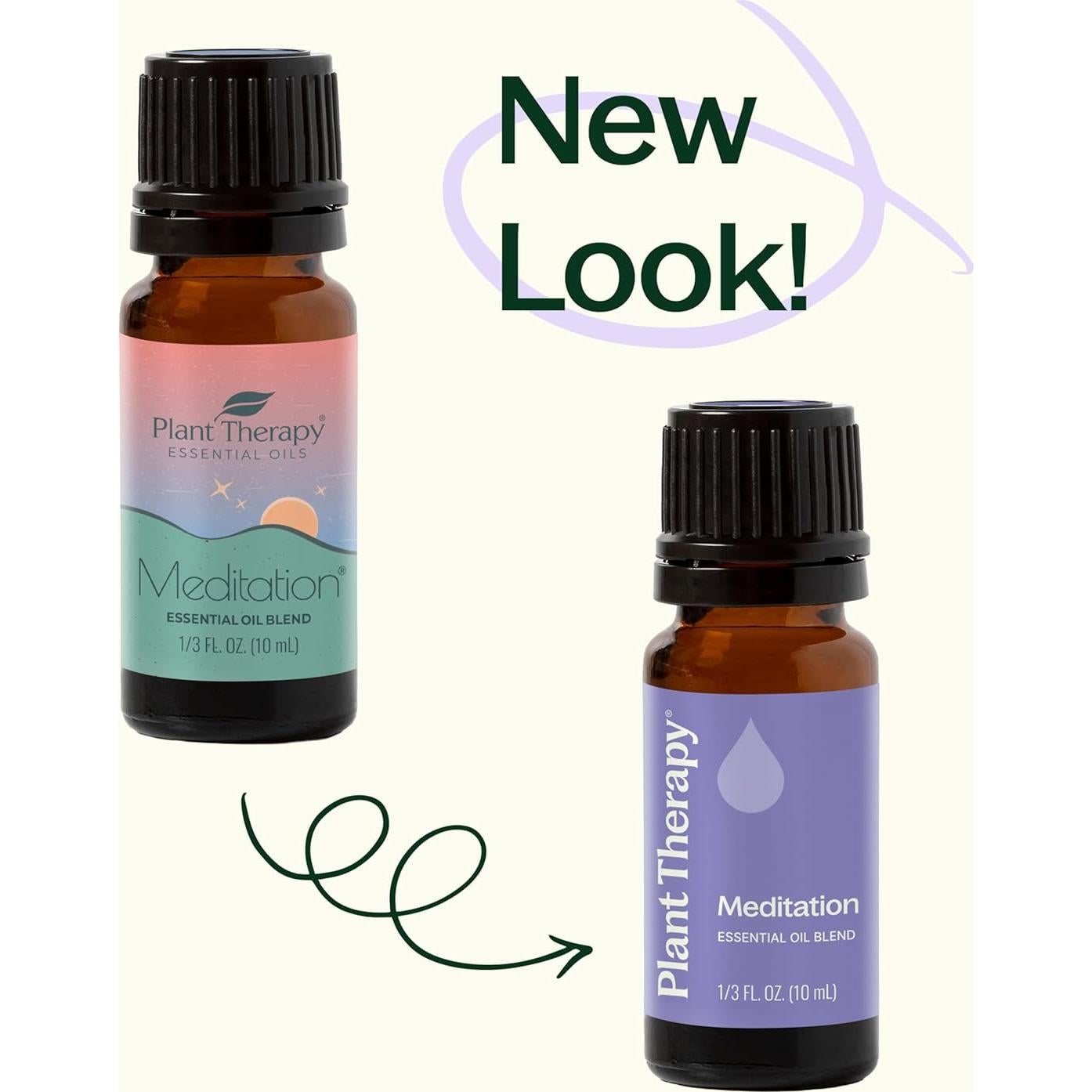 Plant Therapy Meditation Essential Oil Blend 10 mL (1/3 oz) 100% Pure, Undiluted, Therapeutic Grade