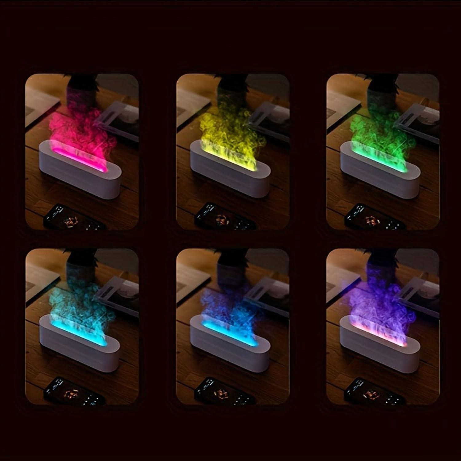 Difusor de Aceite Esencial Hougnioe 150ml Negro con Luz