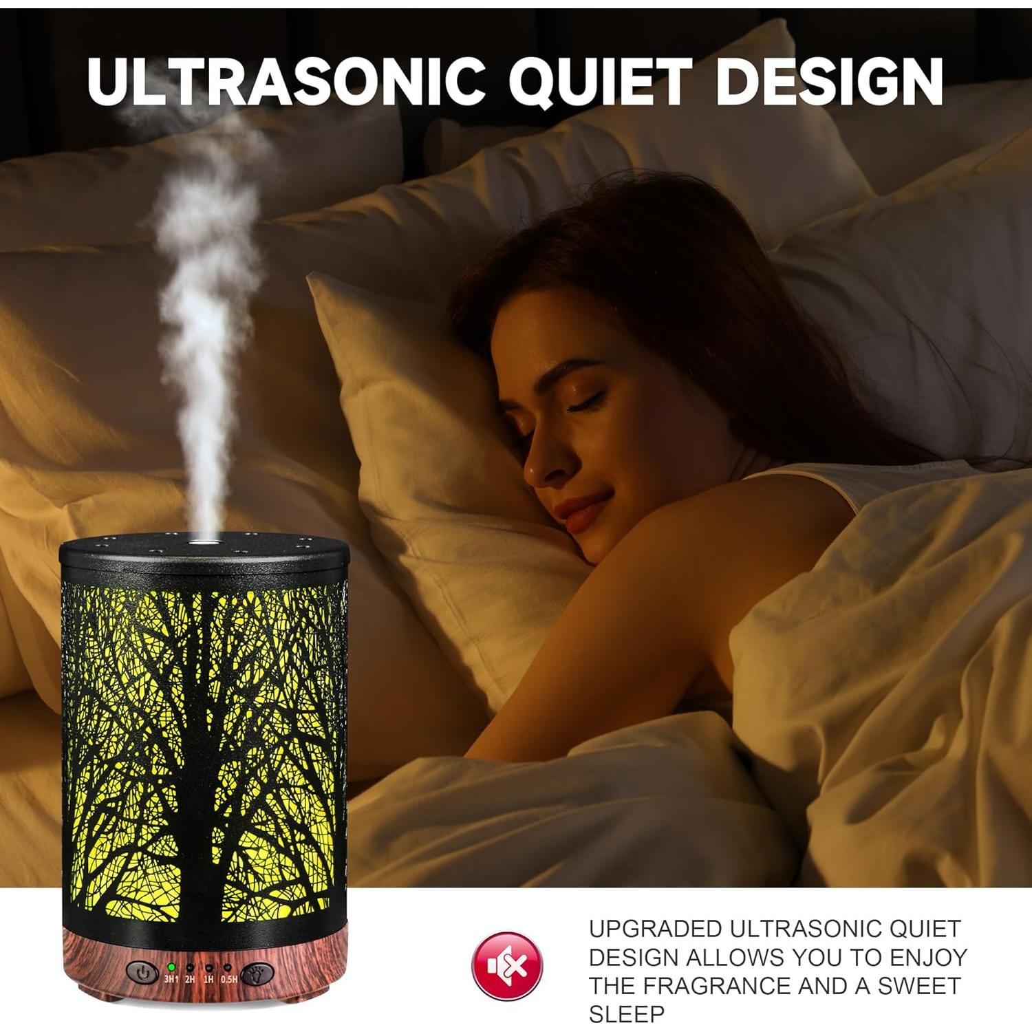 Difusor de Aceite Esencial JOYOLO 120ml Metal Aromaterapia