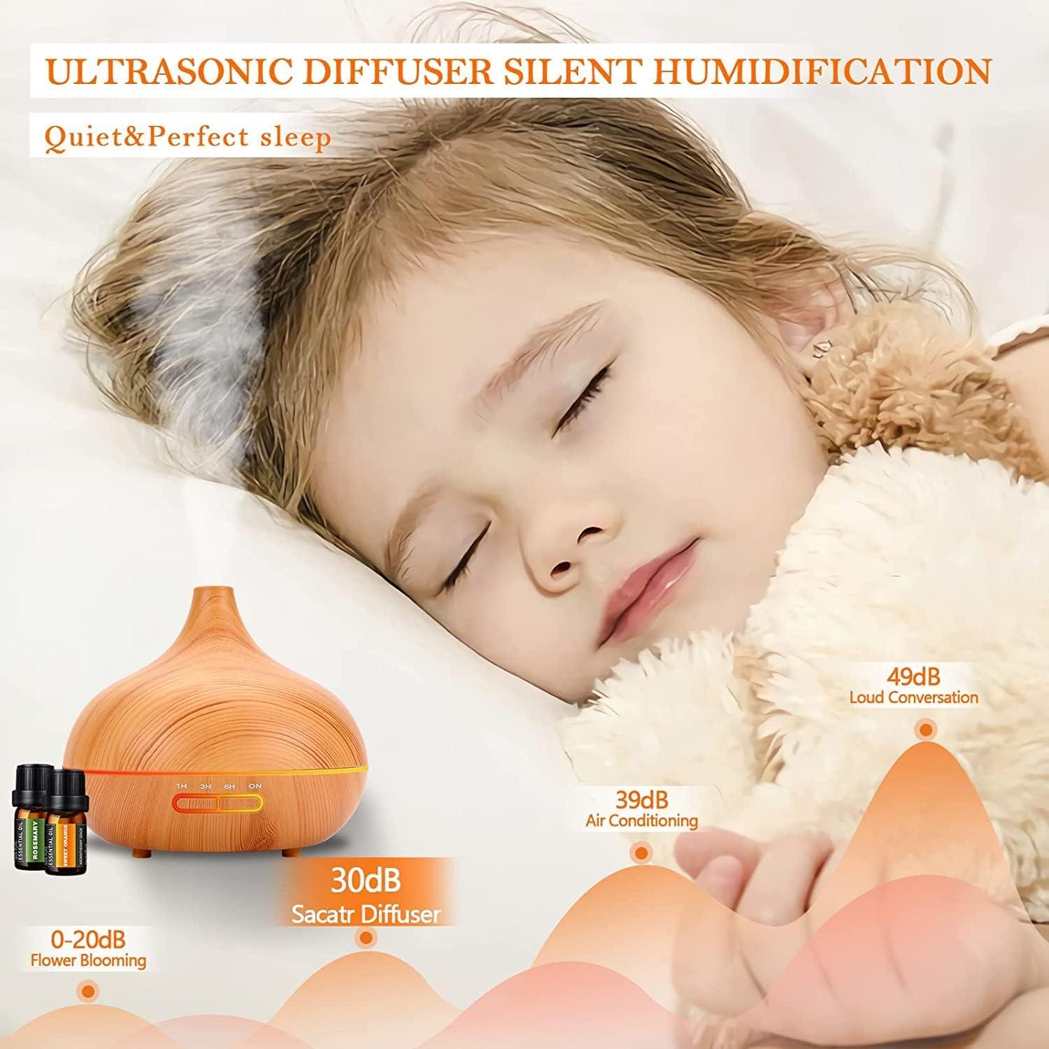 Difusor de Aroma SACATR 550ml con 30 Aceites Esenciales