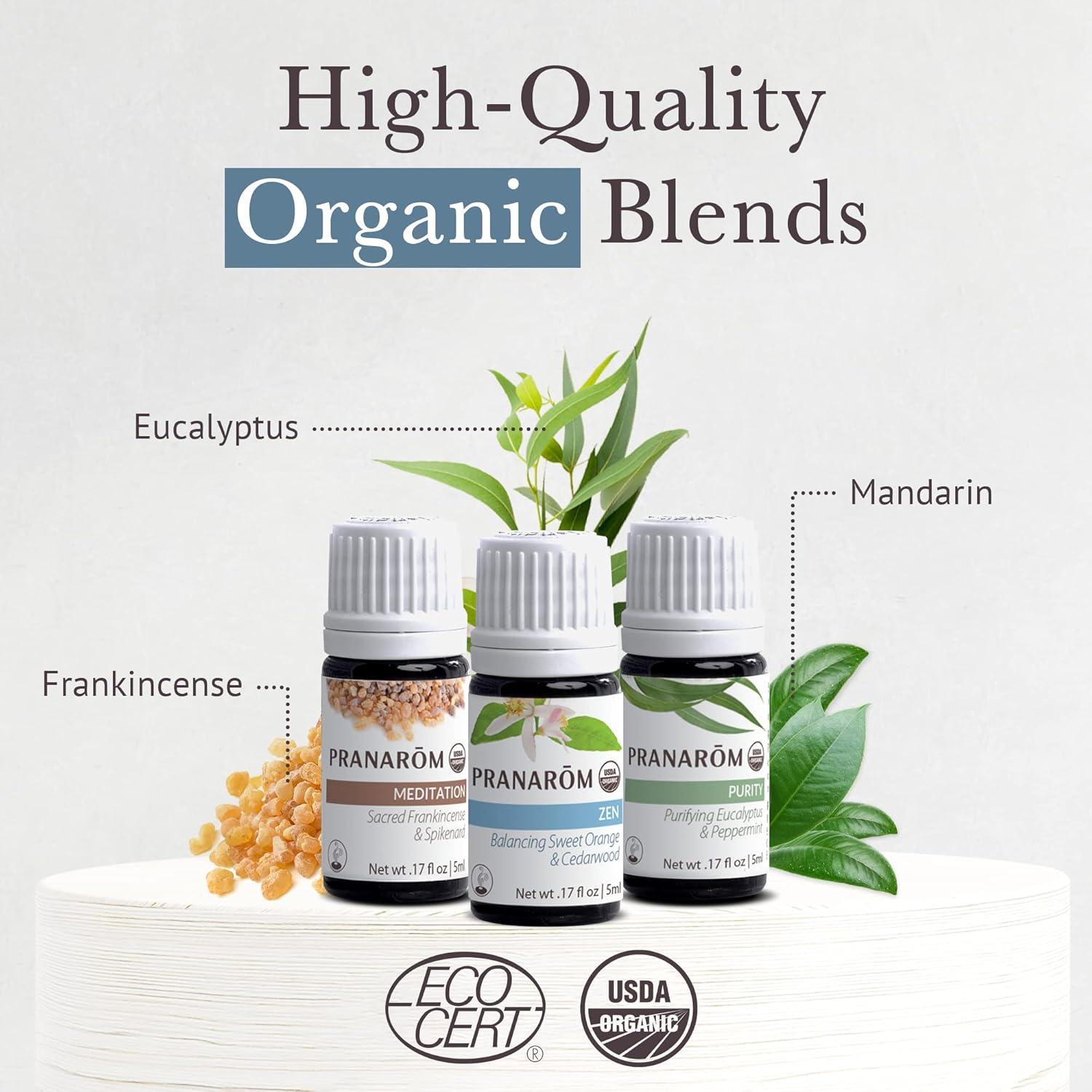 Kit de Aceites Esenciales Pranarom para Meditación 3x5ml