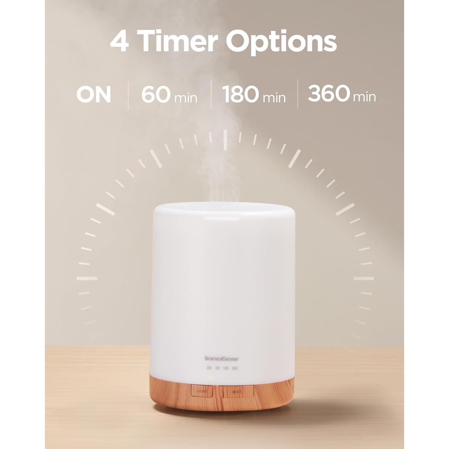 Difusor de Aceite Esencial InnoGear 300ml Aromaterapia Amarillo